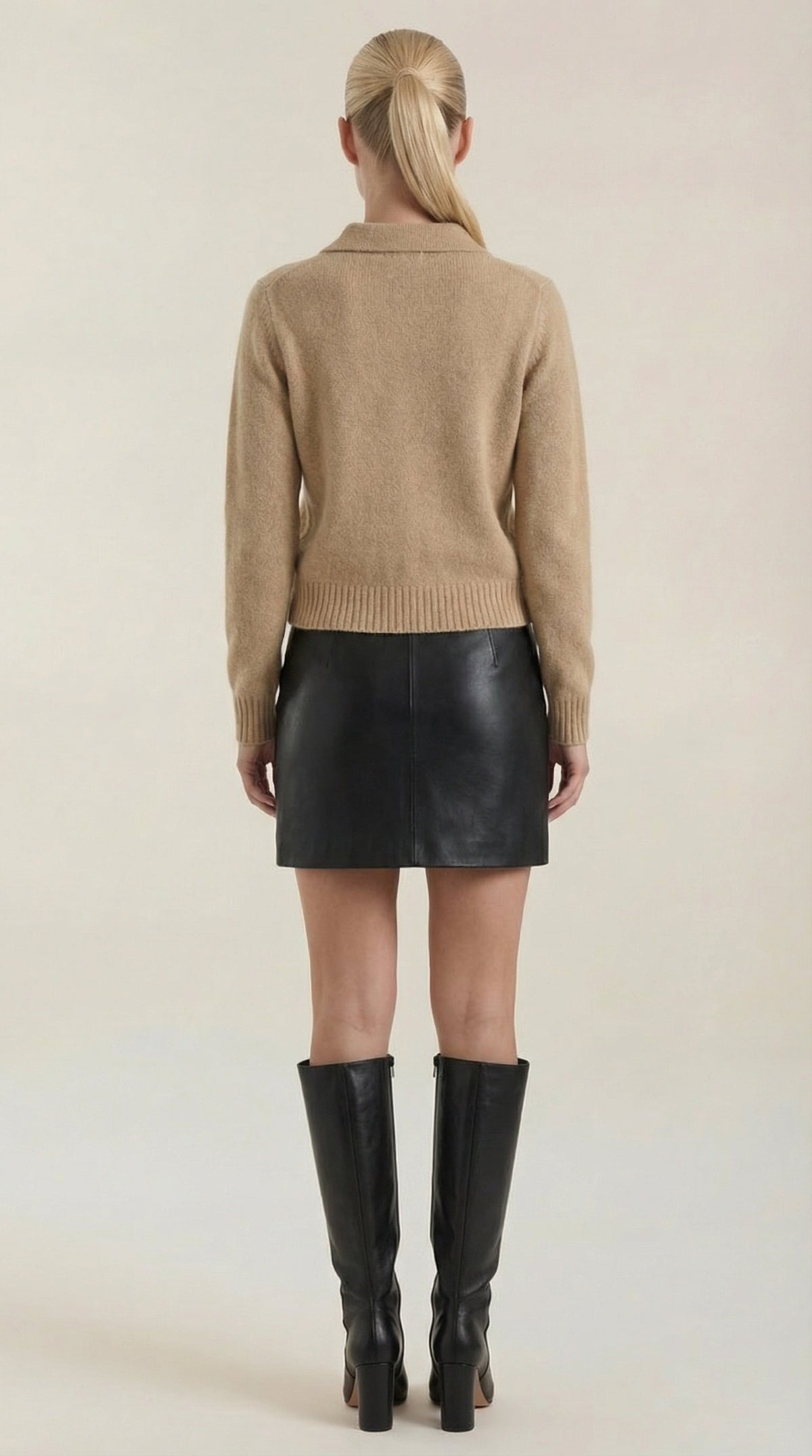 Kristy Knitted Polo Sweater