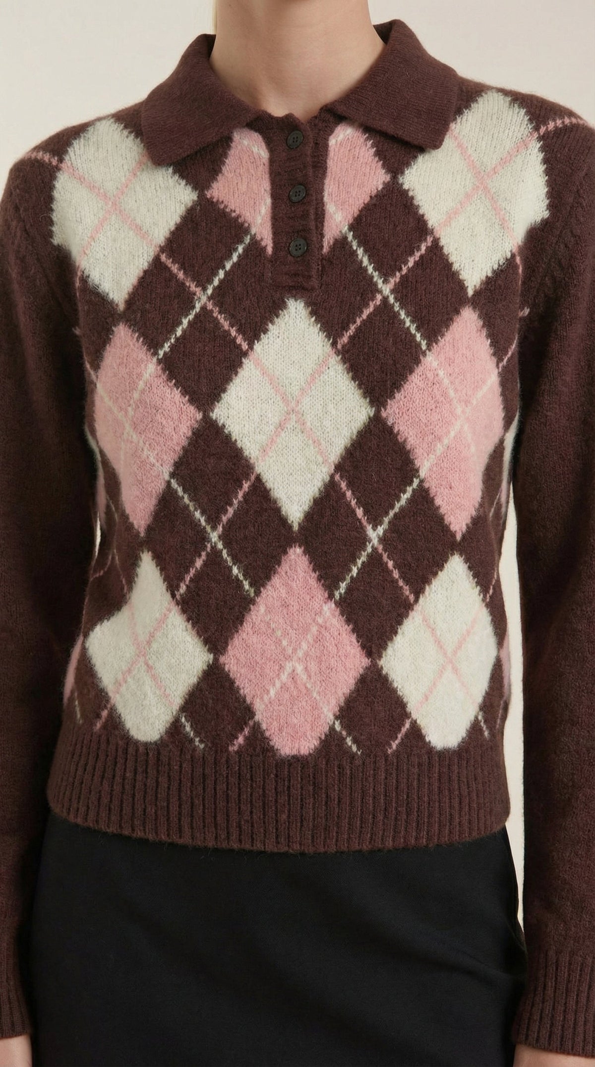 Kristy Knitted Polo Sweater