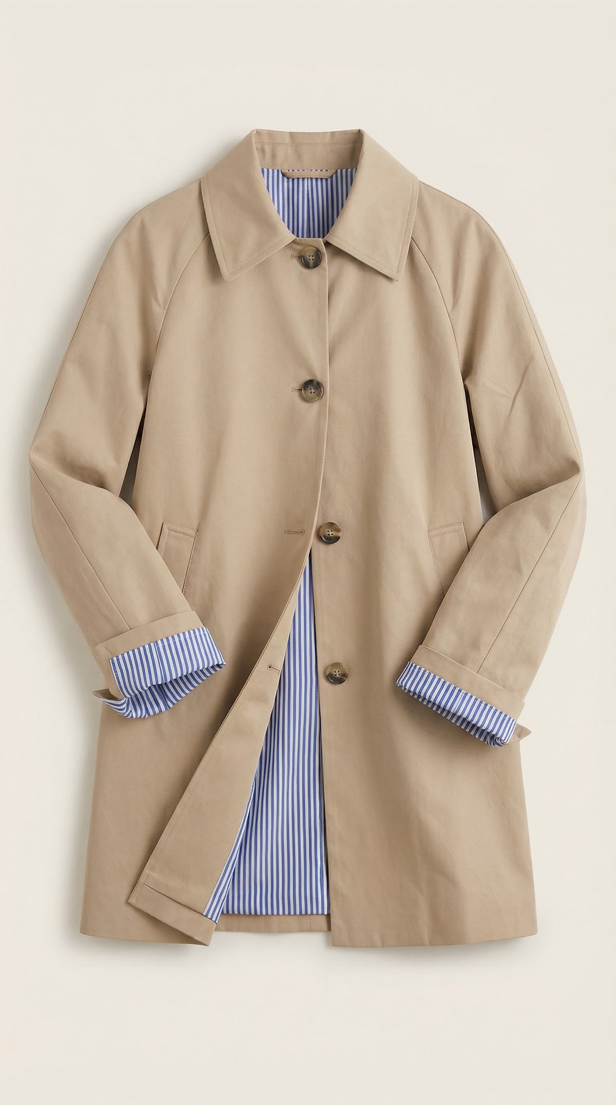 Elegant striped lining trench coat Lindsay