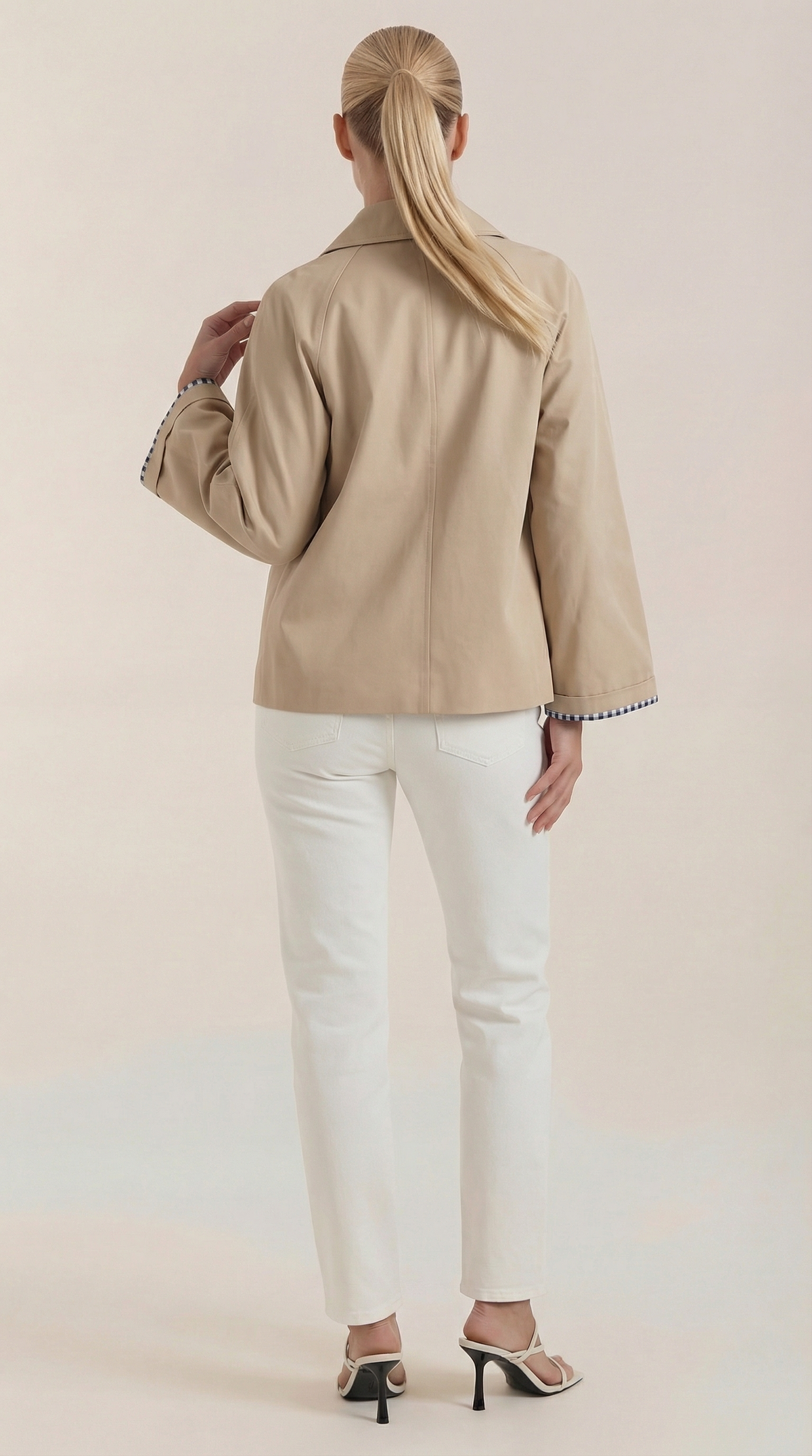 Elegant striped lining trench coat Lindsay
