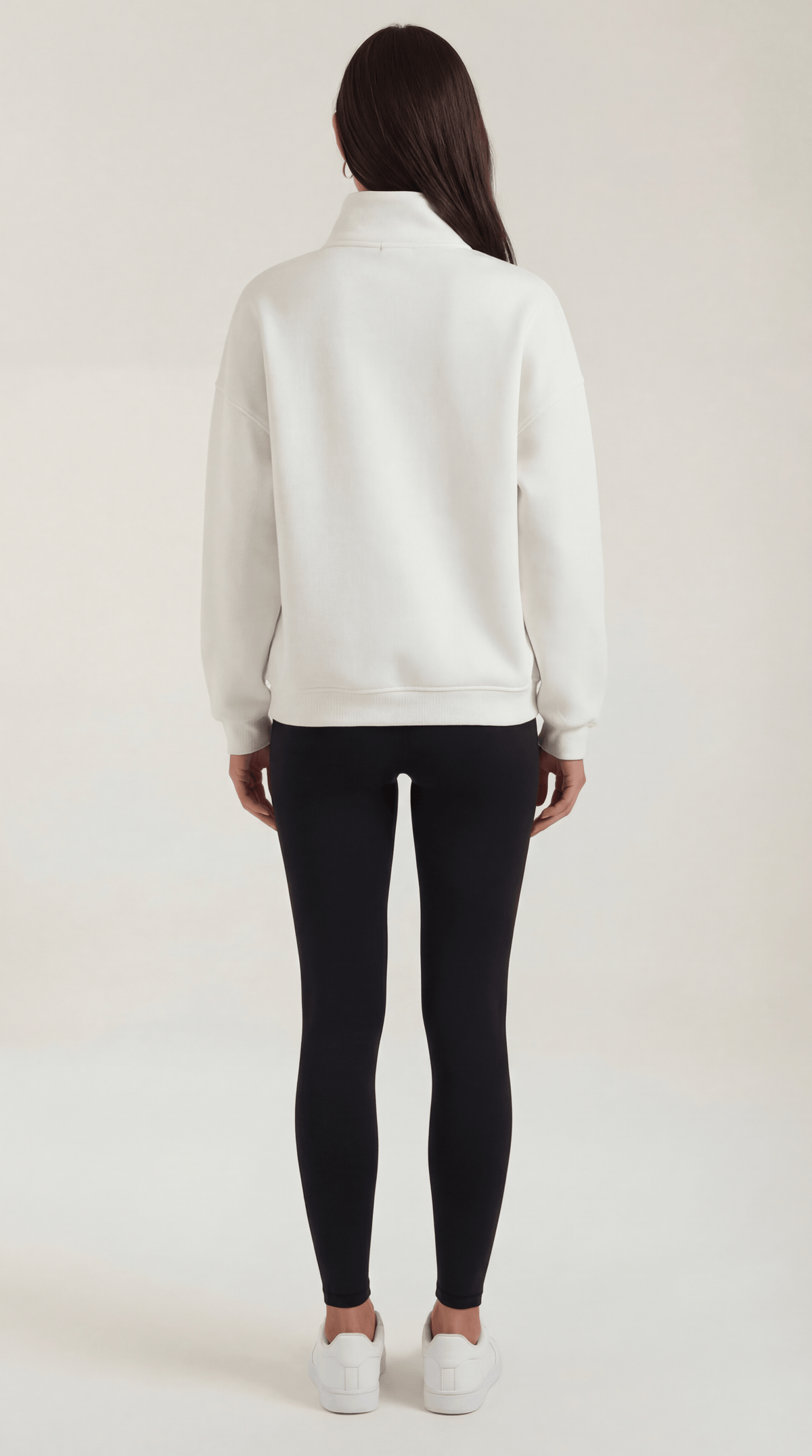 Lori Oversized Sweater with 1/4 Zip Collar