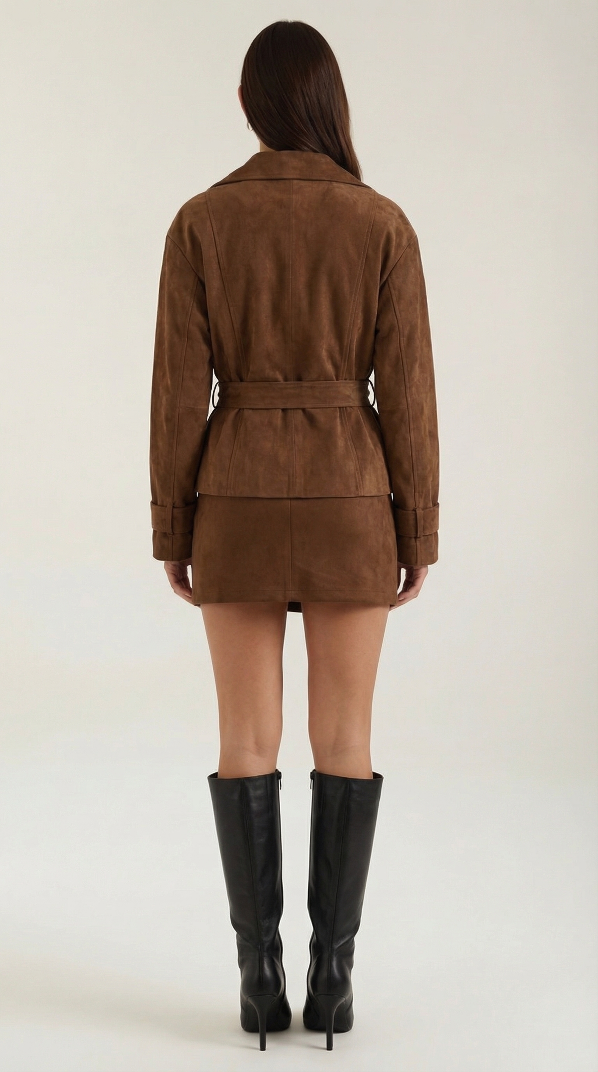 Lorraine wrap jacket with adjustable belt