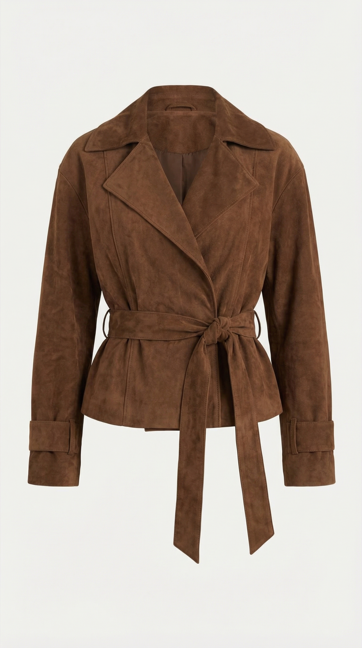 Lorraine wrap jacket with adjustable belt