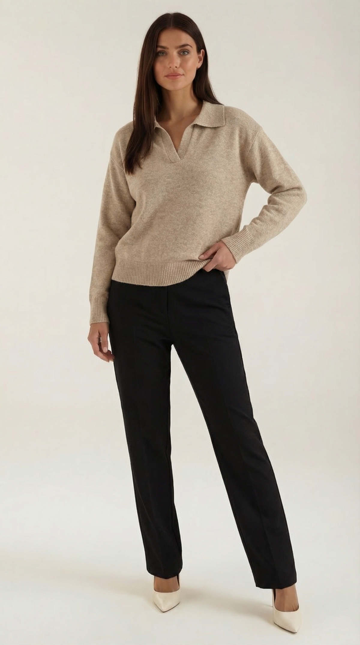 Margaret Casual V-neck Sweater
