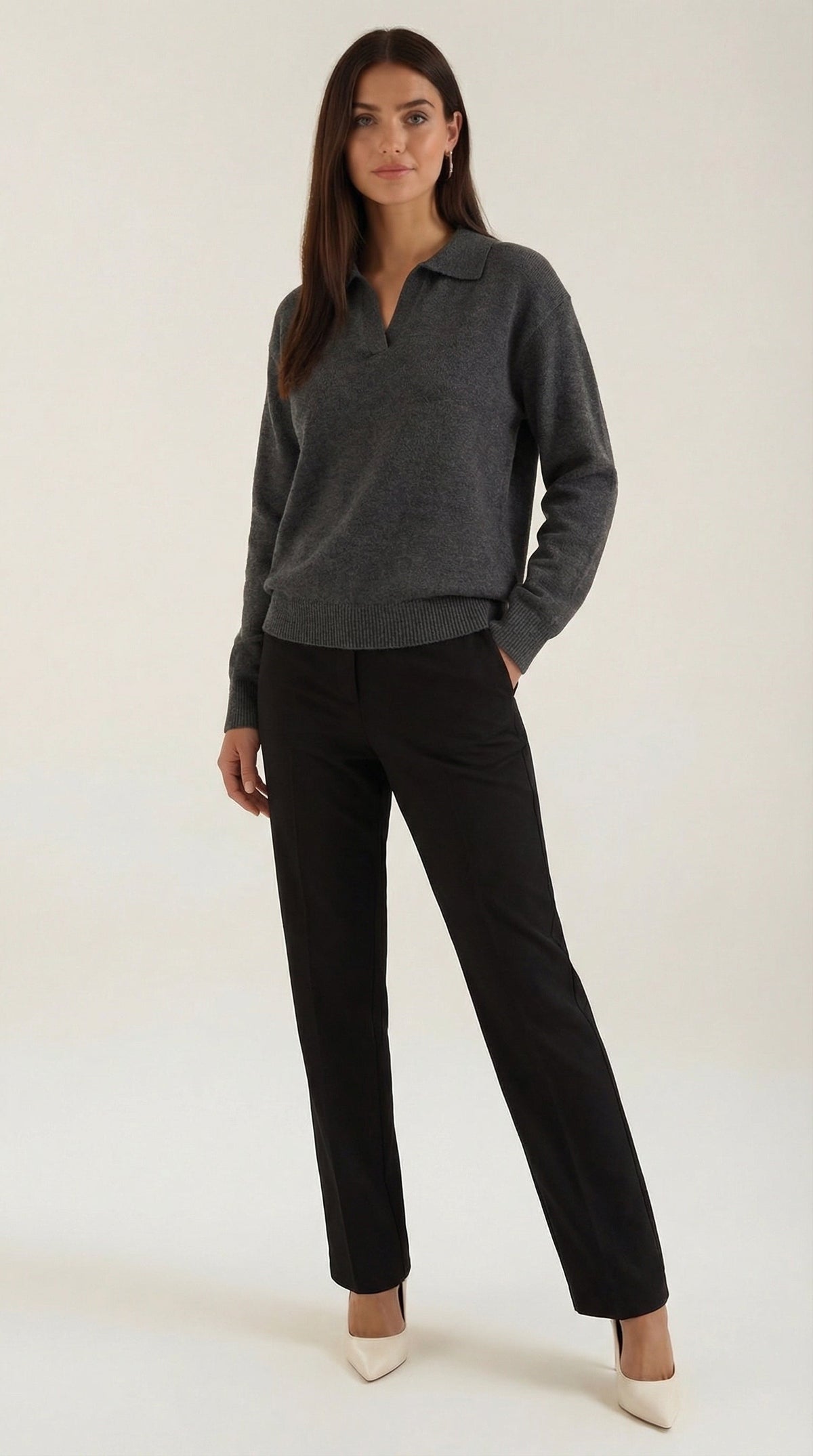 Margaret Casual V-neck Sweater