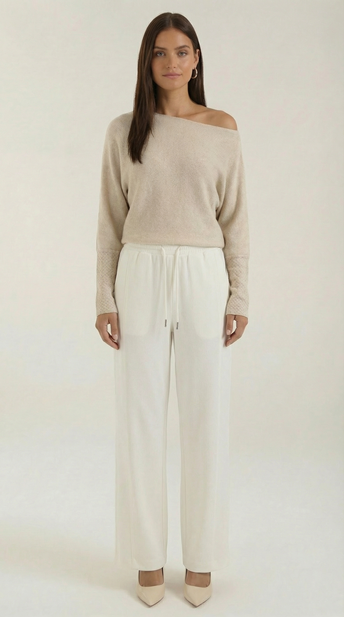 Mildred Off-Shoulder Knit Sweater