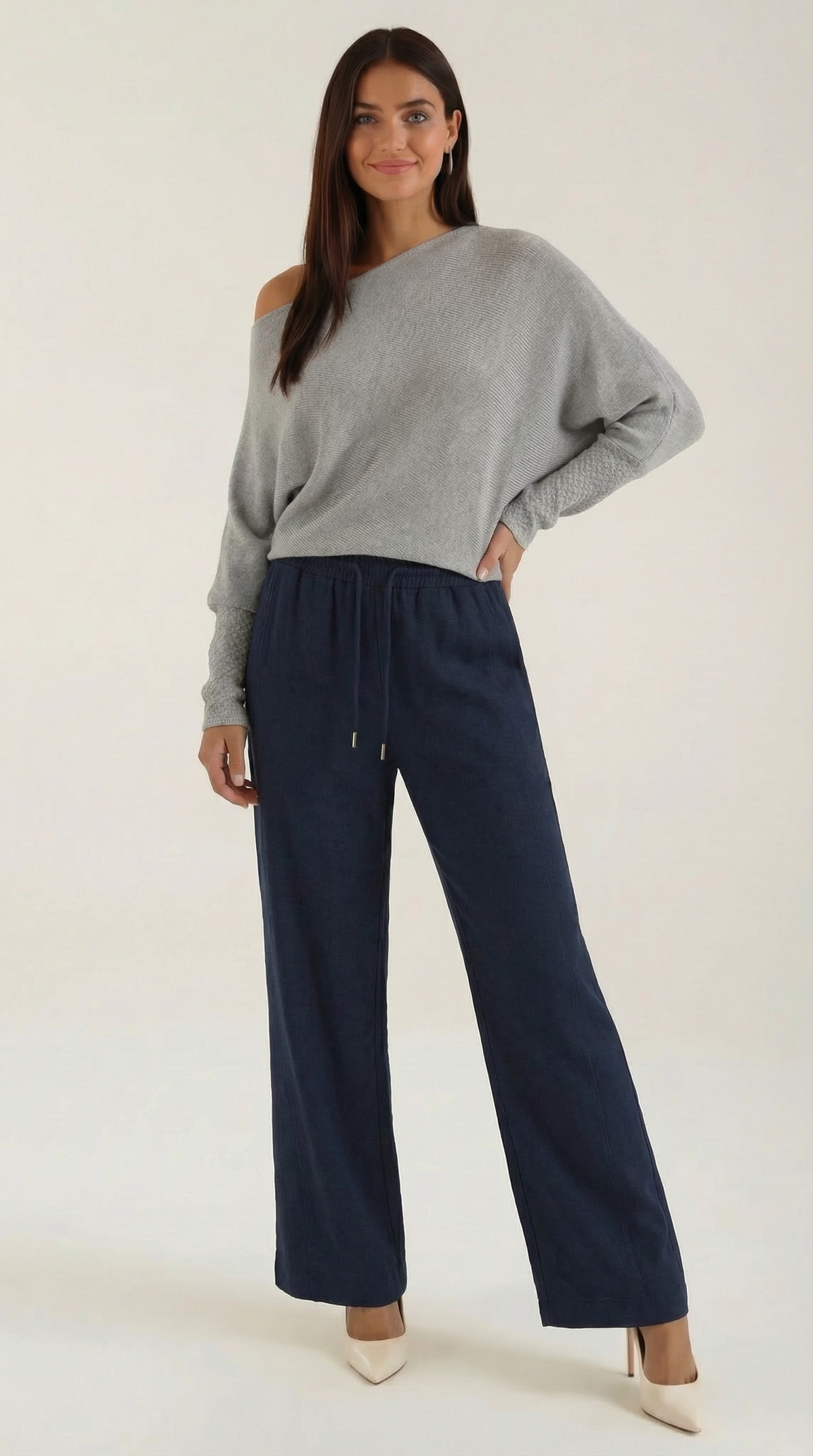 Mildred Off-Shoulder Knit Sweater