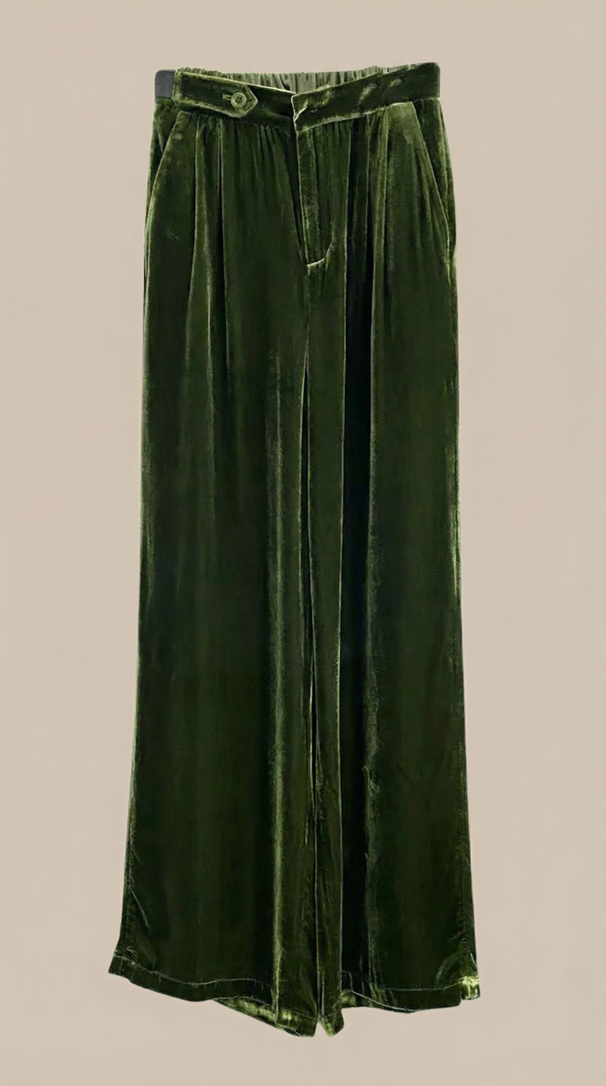 Nadine Velvet Wide-Leg Trousers