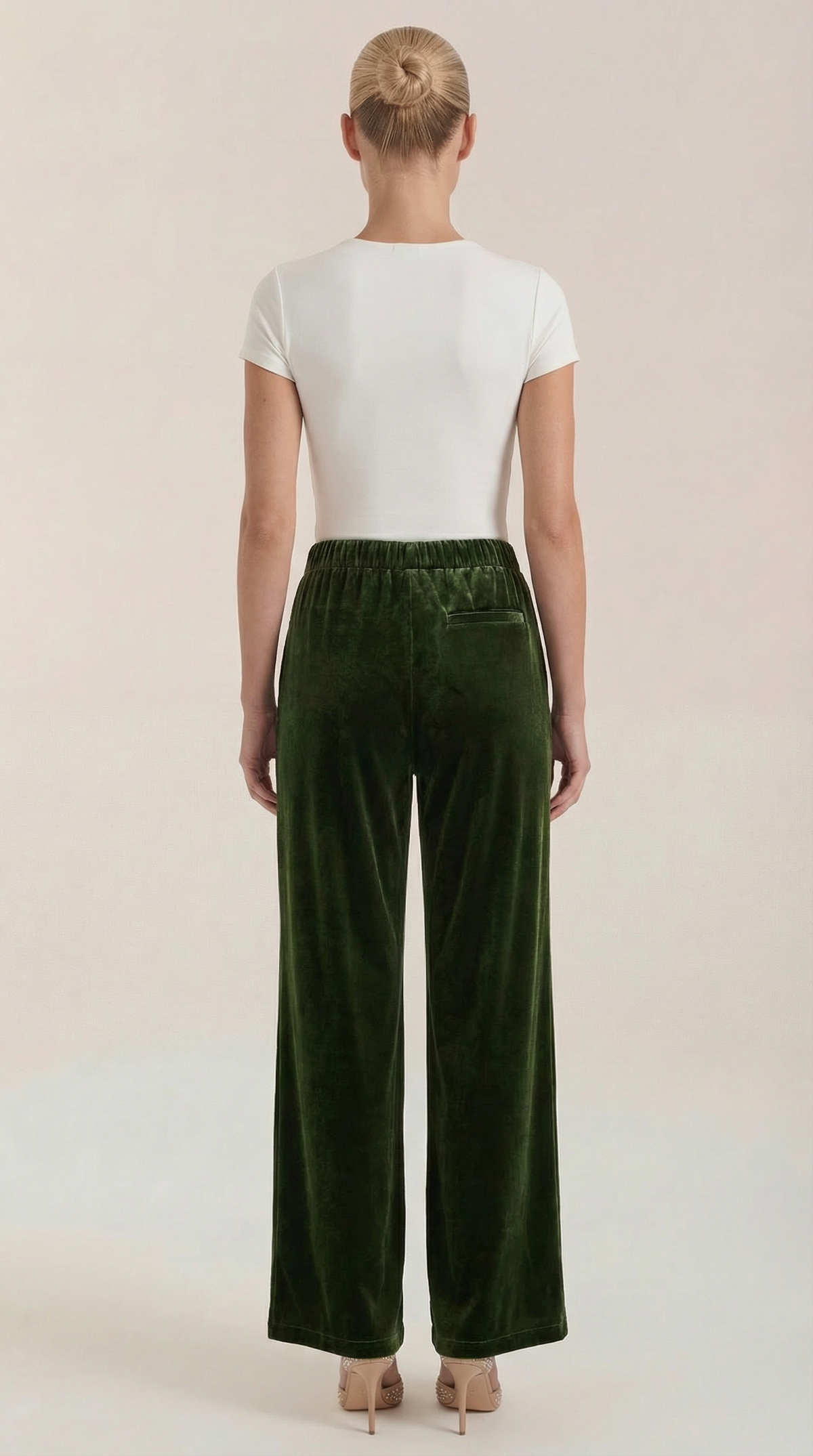 Nadine Velvet Wide-Leg Trousers