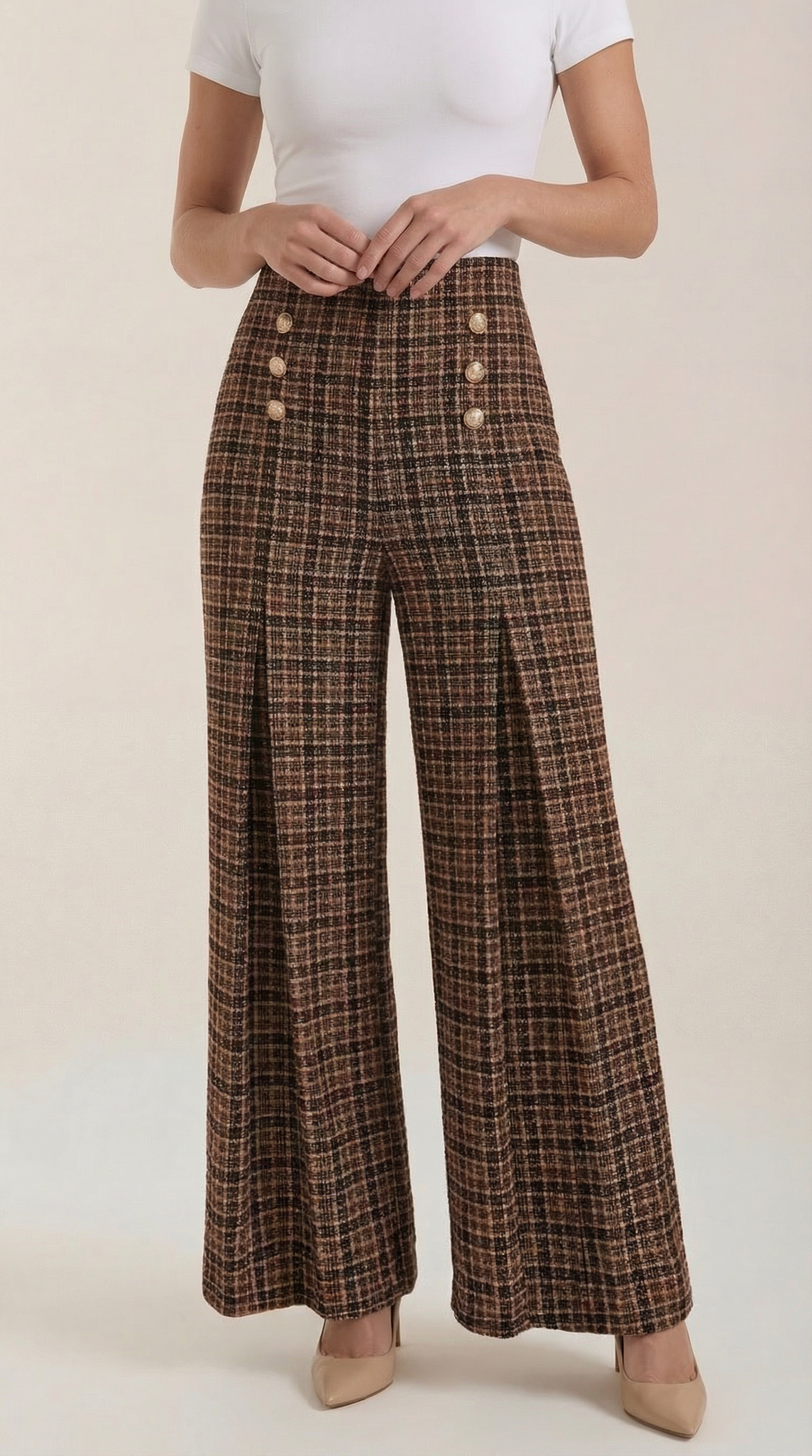 Naomi Plaid Pants