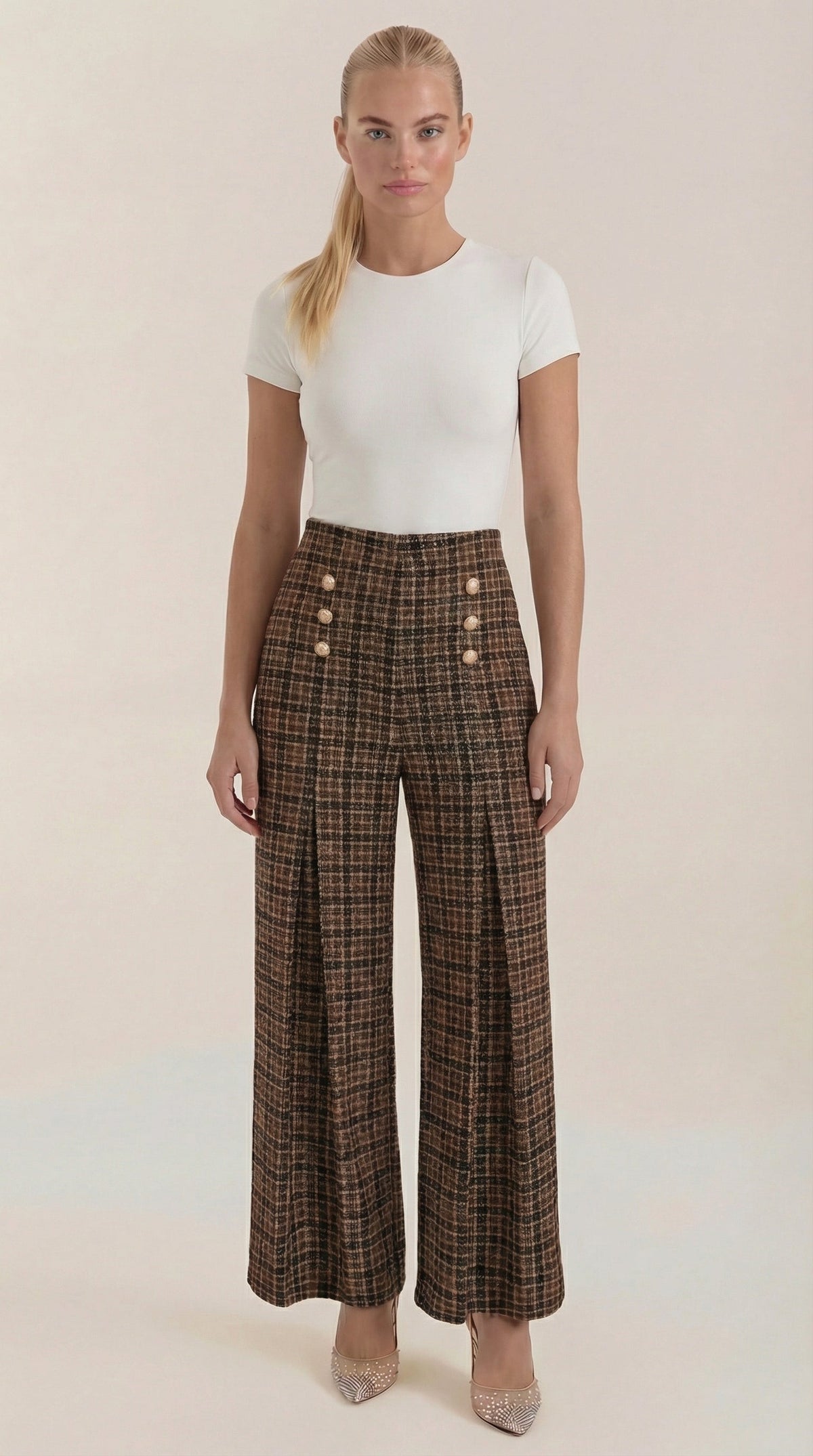 Naomi Plaid Pants