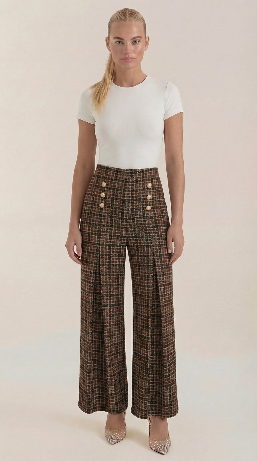 Naomi Plaid Pants