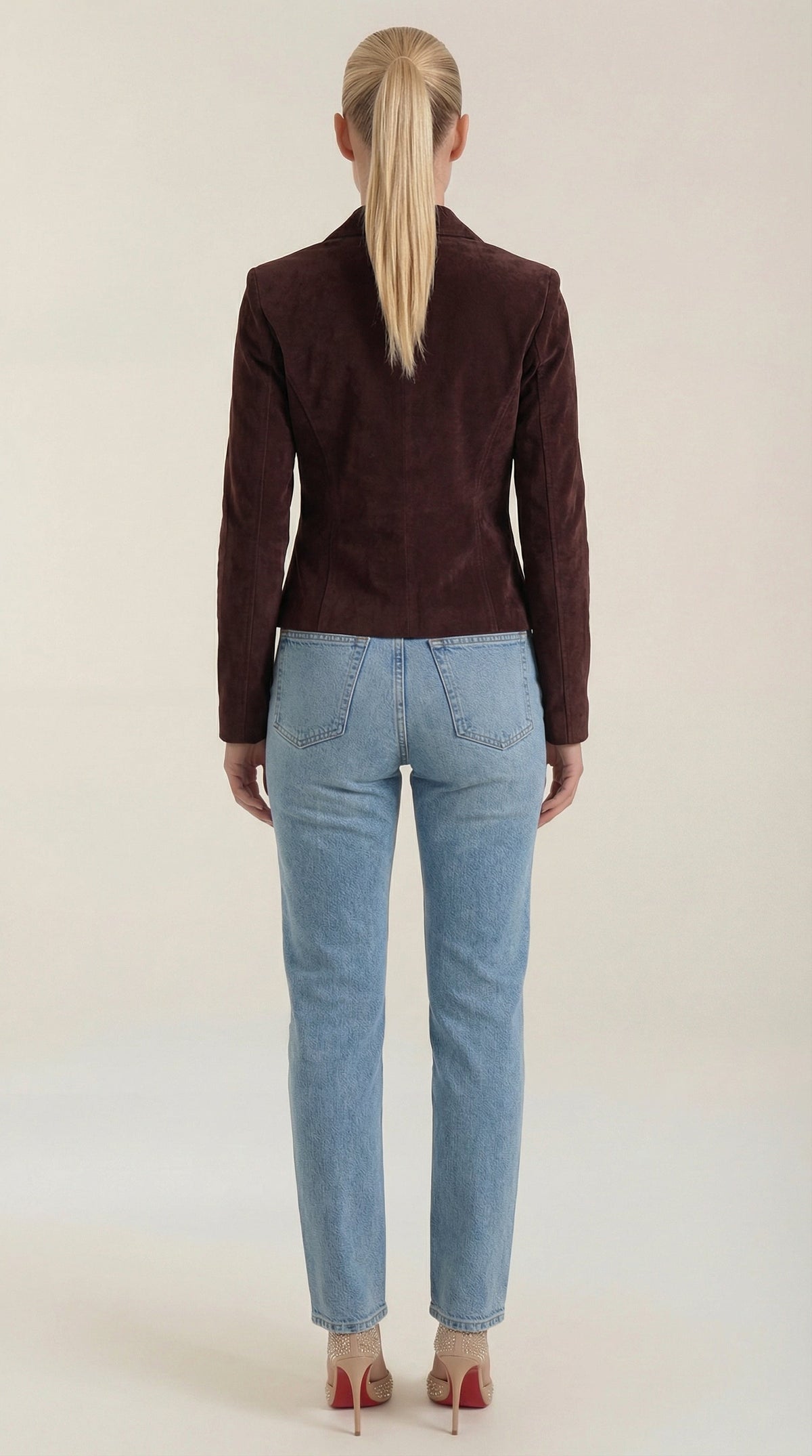 Natasha velvet button-up jacket