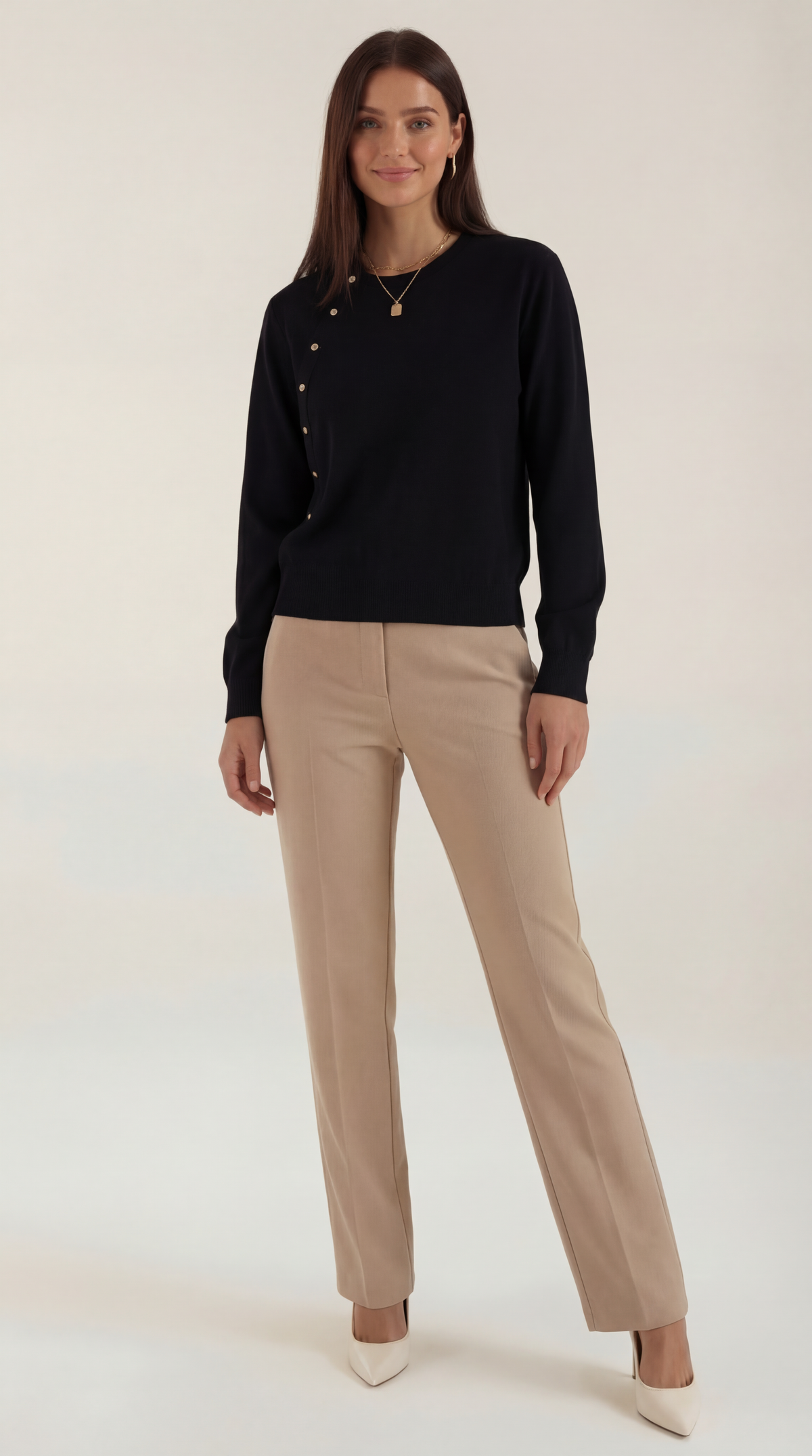 Wool Button-Up Top