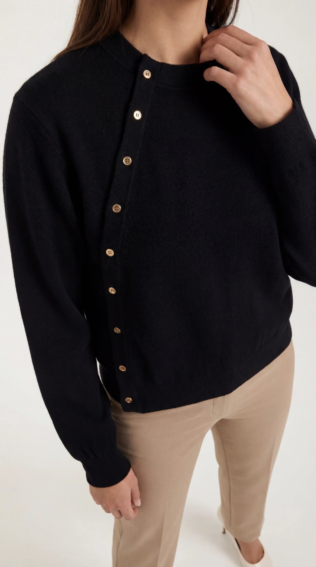 Wool Button-Up Top
