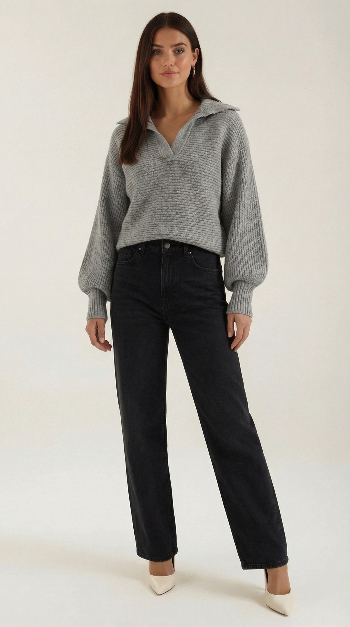 Chunky knit turtleneck sweater