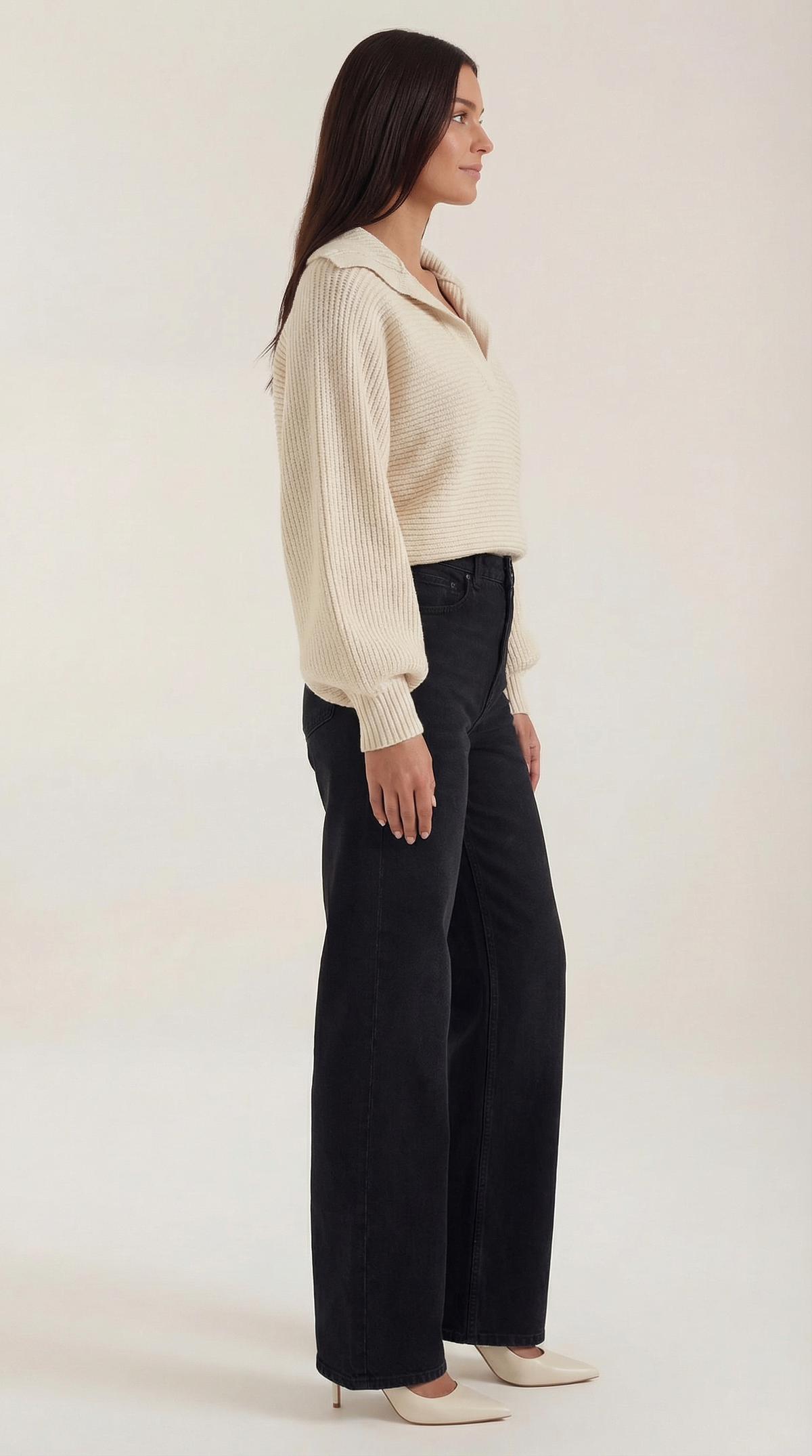 Chunky knit turtleneck sweater