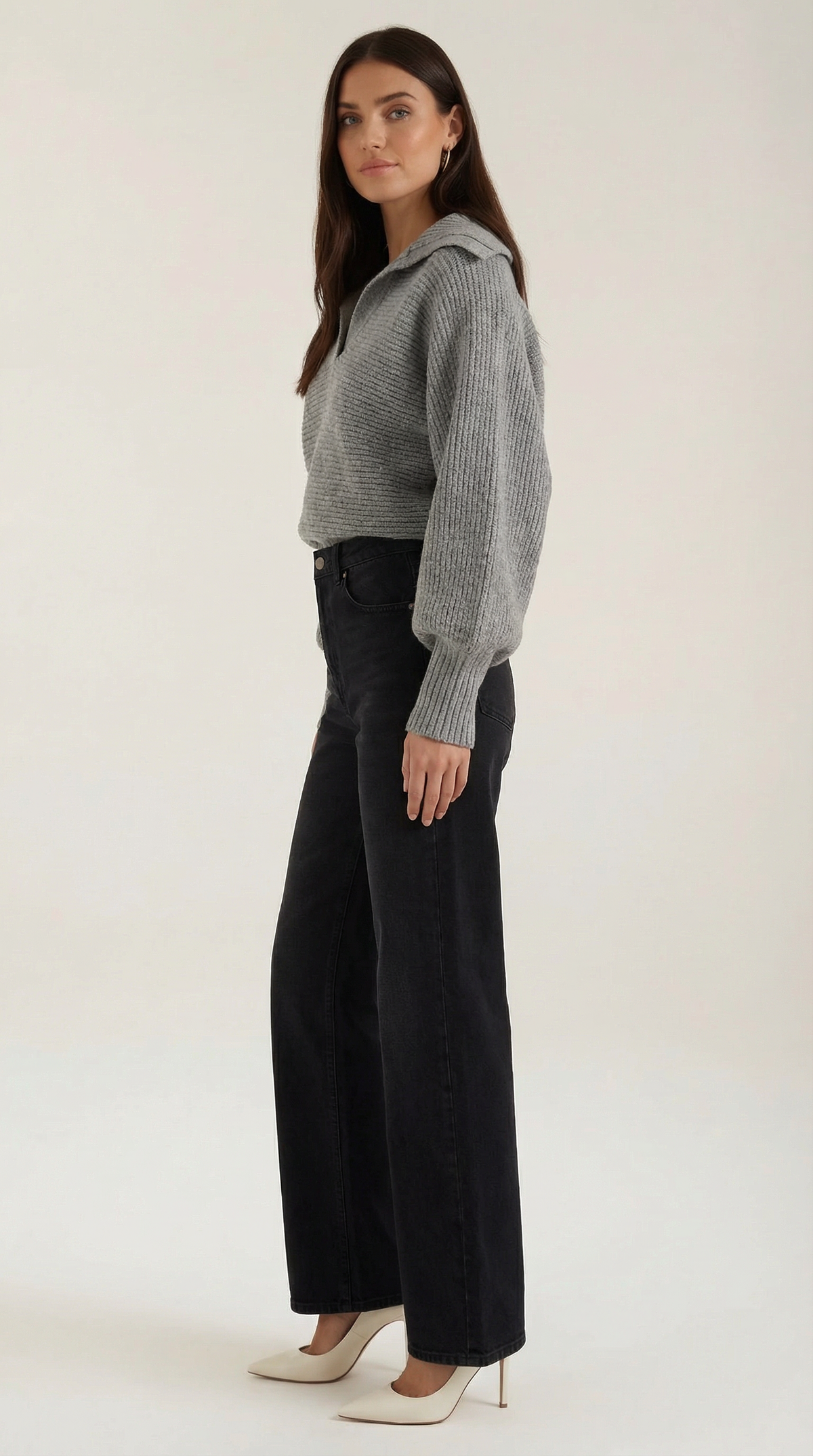 Chunky knit turtleneck sweater