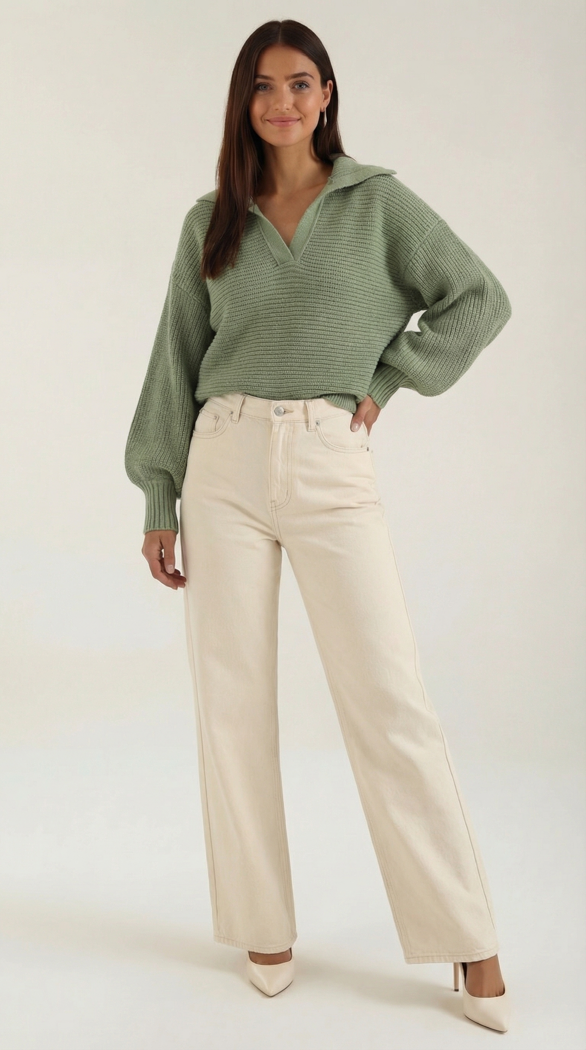 Chunky knit turtleneck sweater