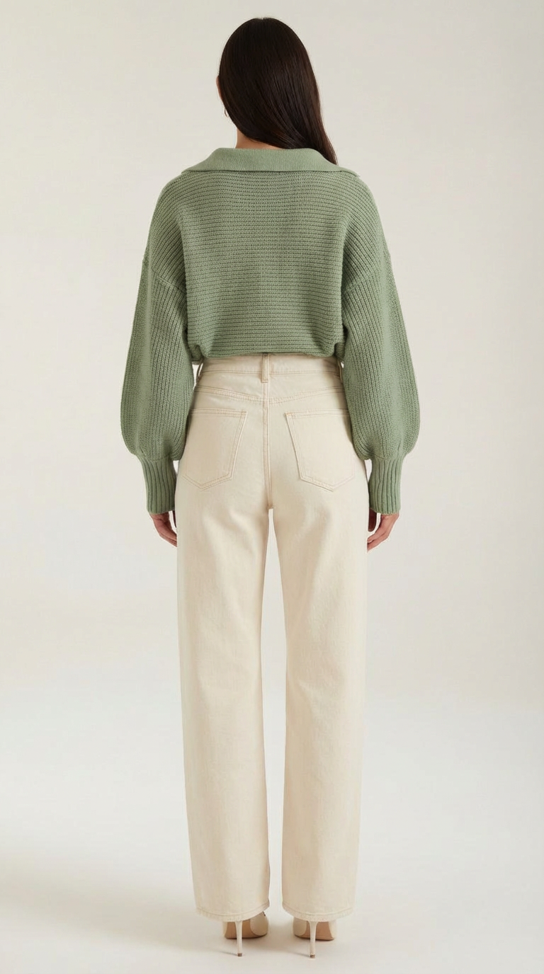 Chunky knit turtleneck sweater
