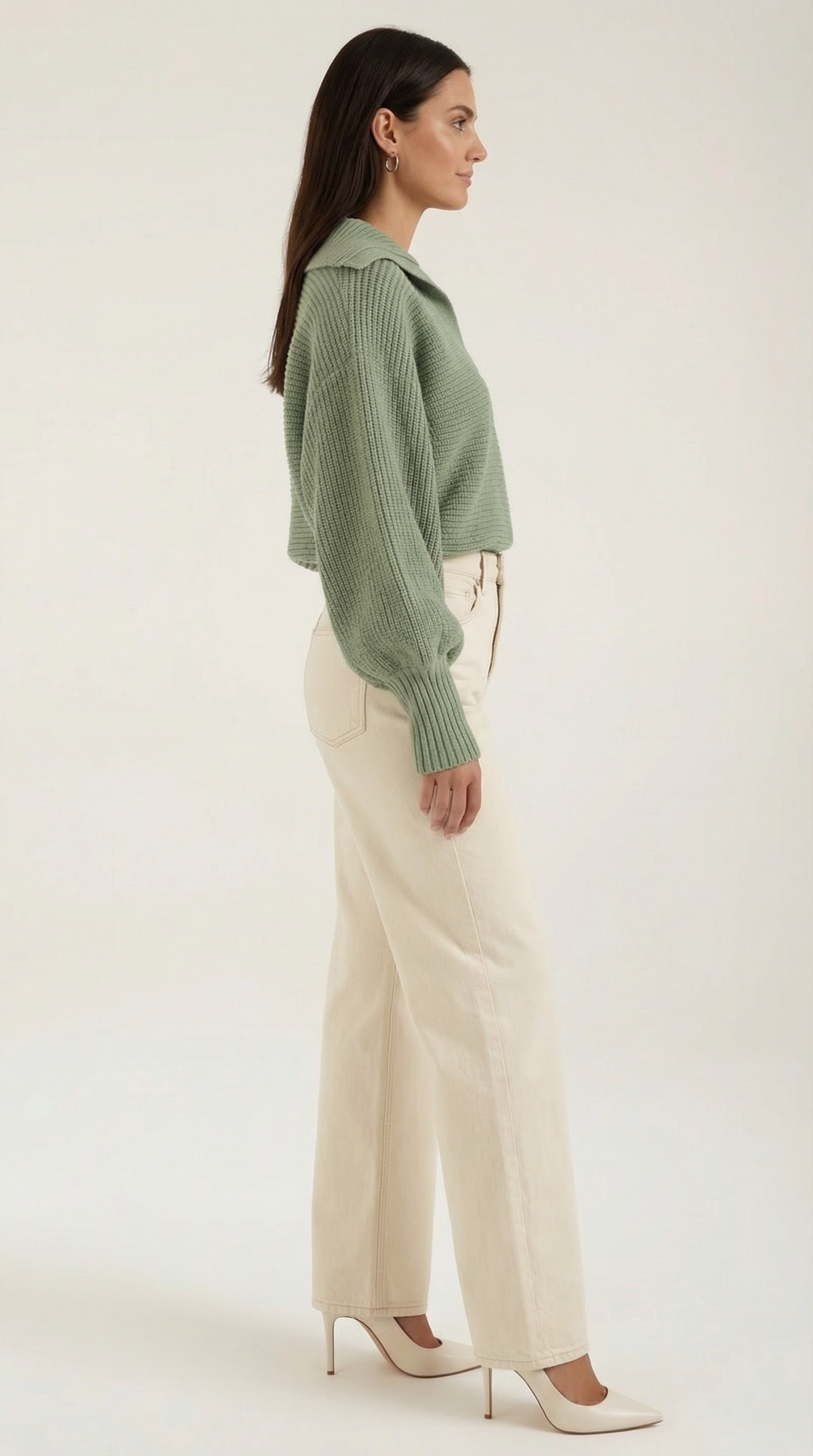 Chunky knit turtleneck sweater