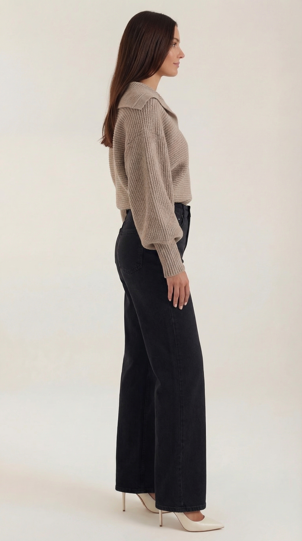 Chunky knit turtleneck sweater