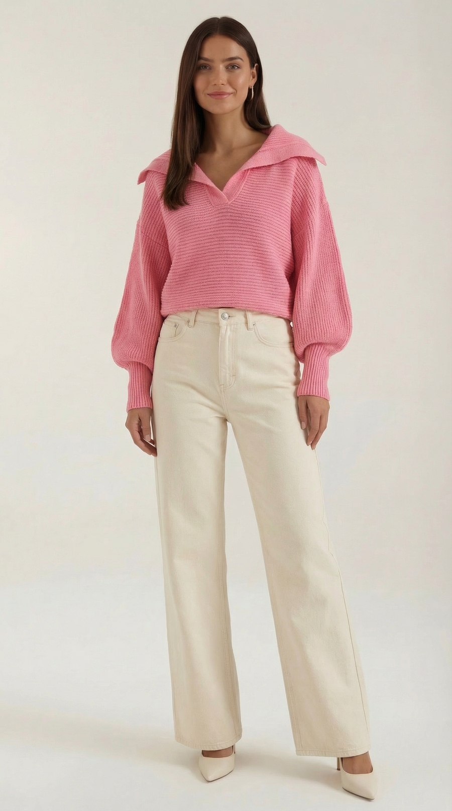 Chunky knit turtleneck sweater