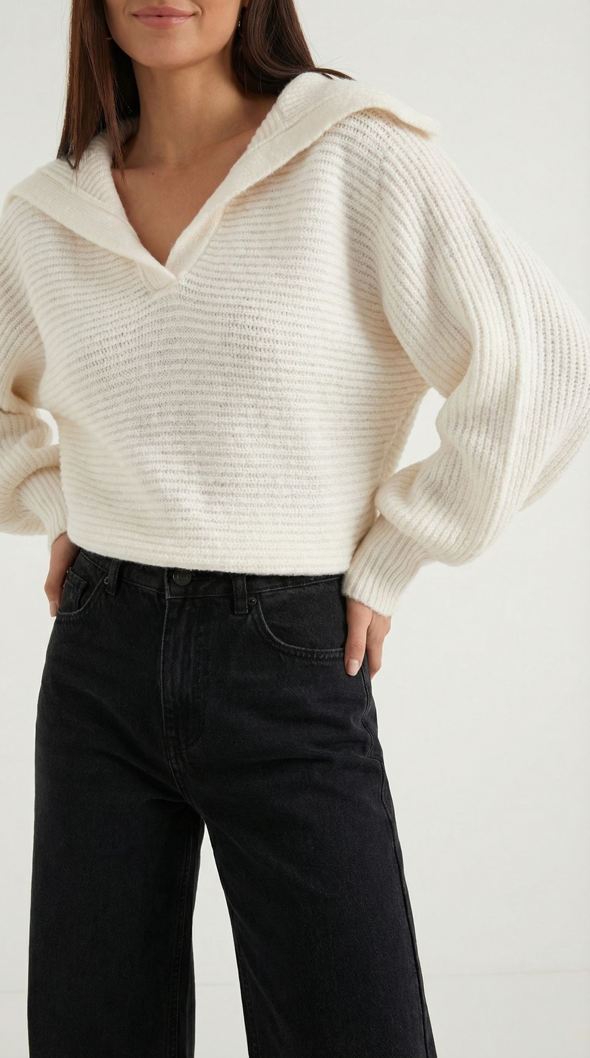 Chunky knit turtleneck sweater