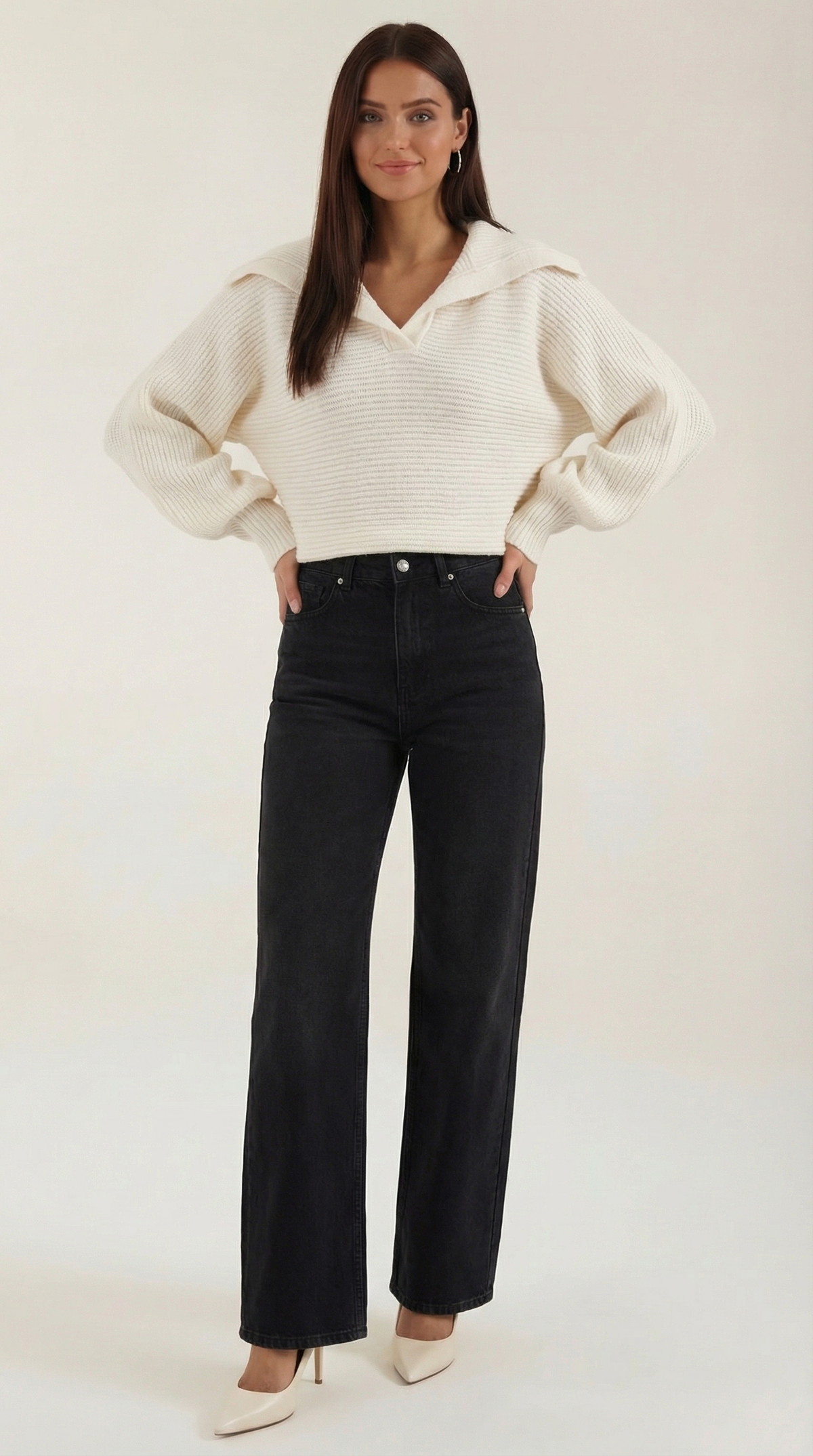 Chunky knit turtleneck sweater