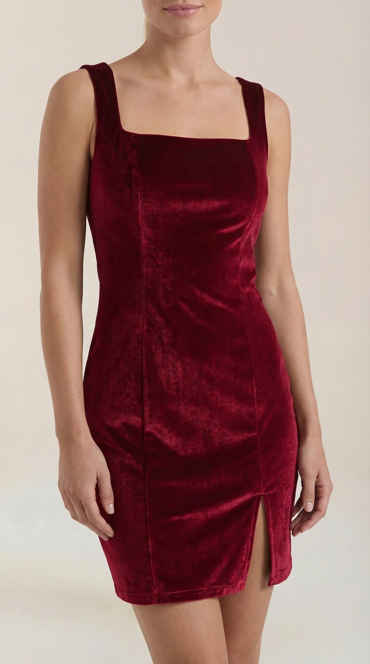 Rachelle Velvet Square Neck Mini Dress