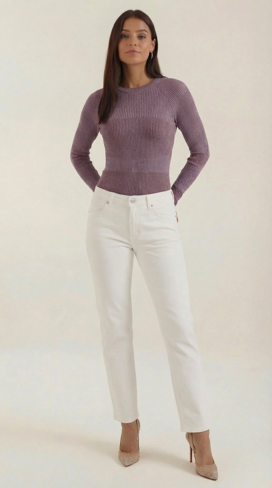 Blusa de Manga Larga Rizada Samantha