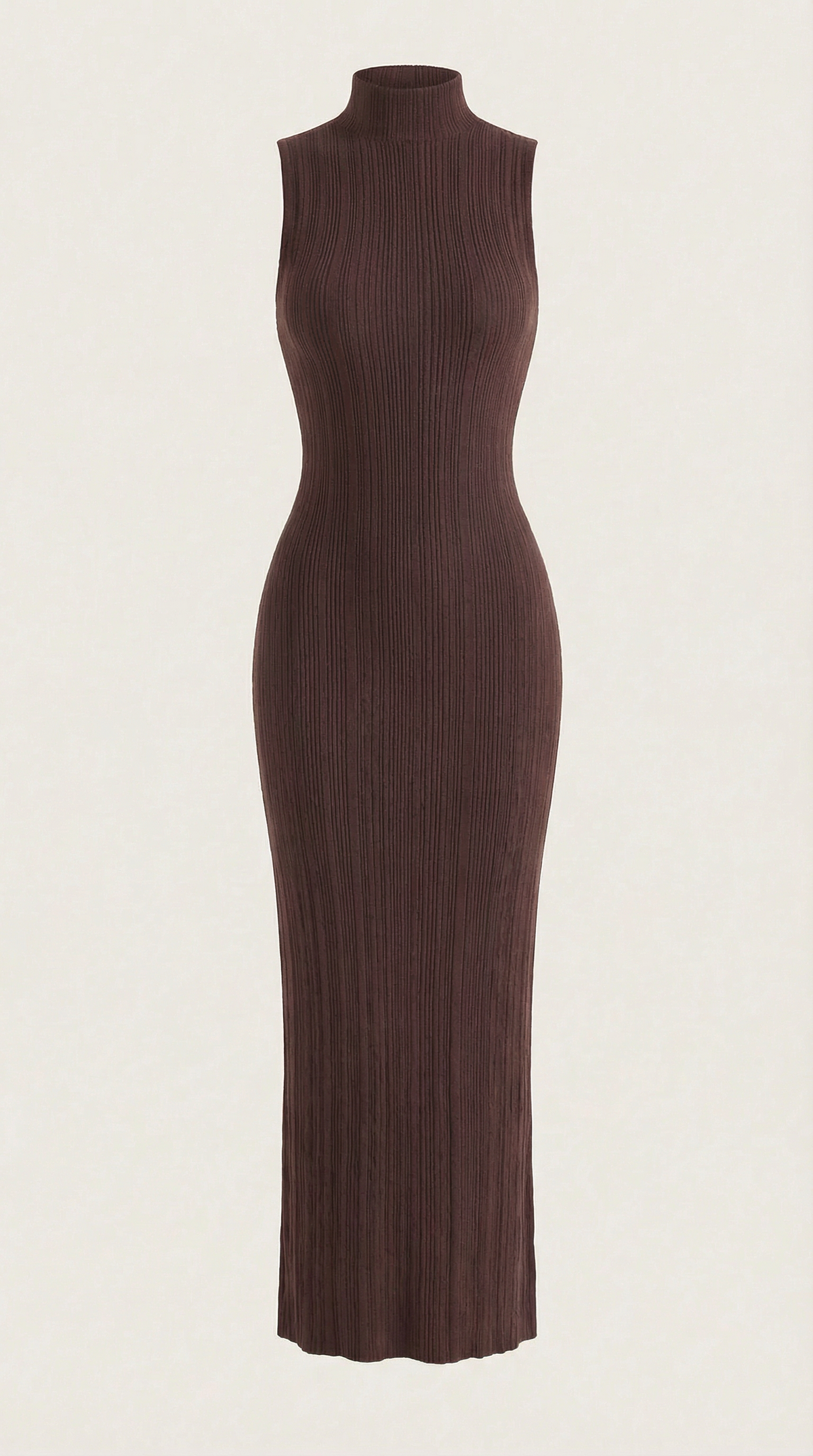 Sonia fitted high-neck midi dress