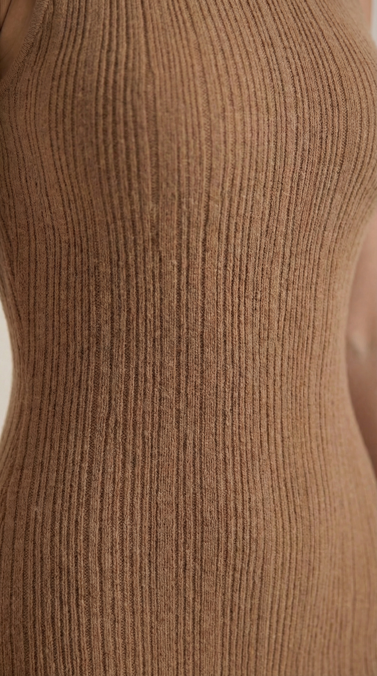 Sonia fitted high-neck midi dress