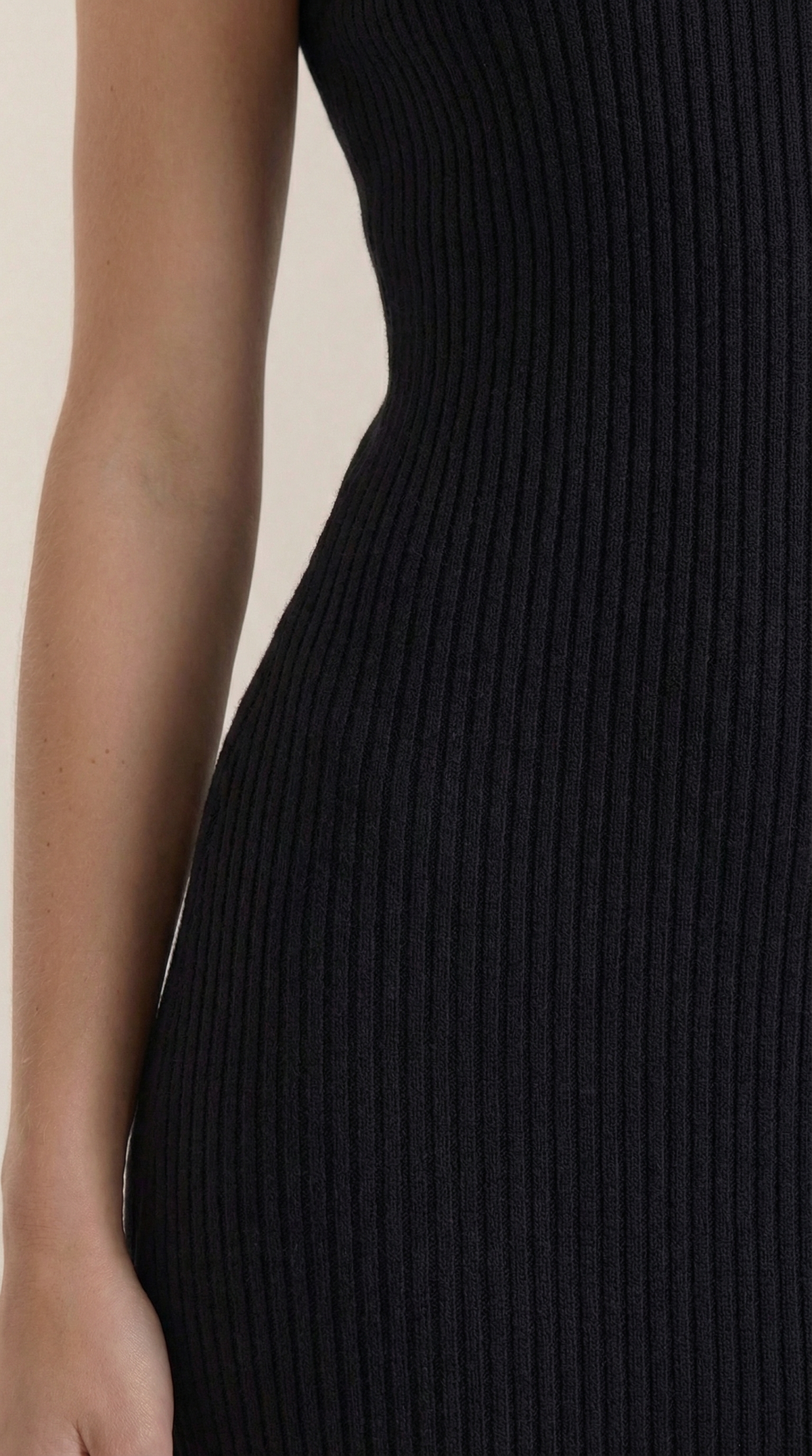 Sonia fitted high-neck midi dress