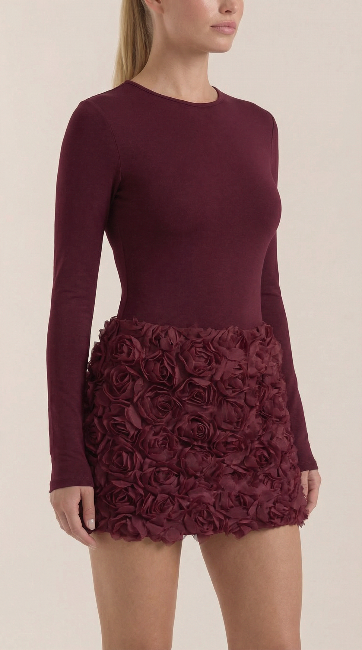 Tonya Floral Textured Mini Dress