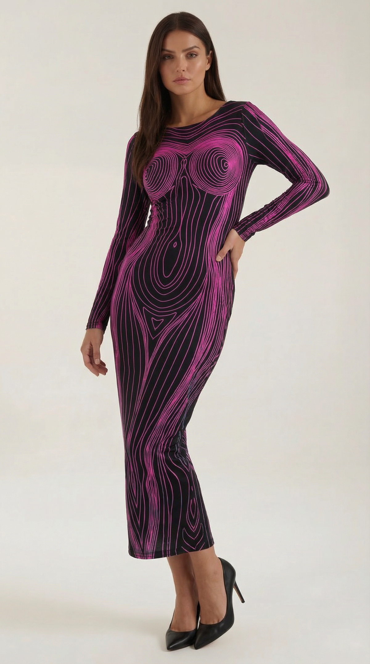 Fitted Maxi Dress