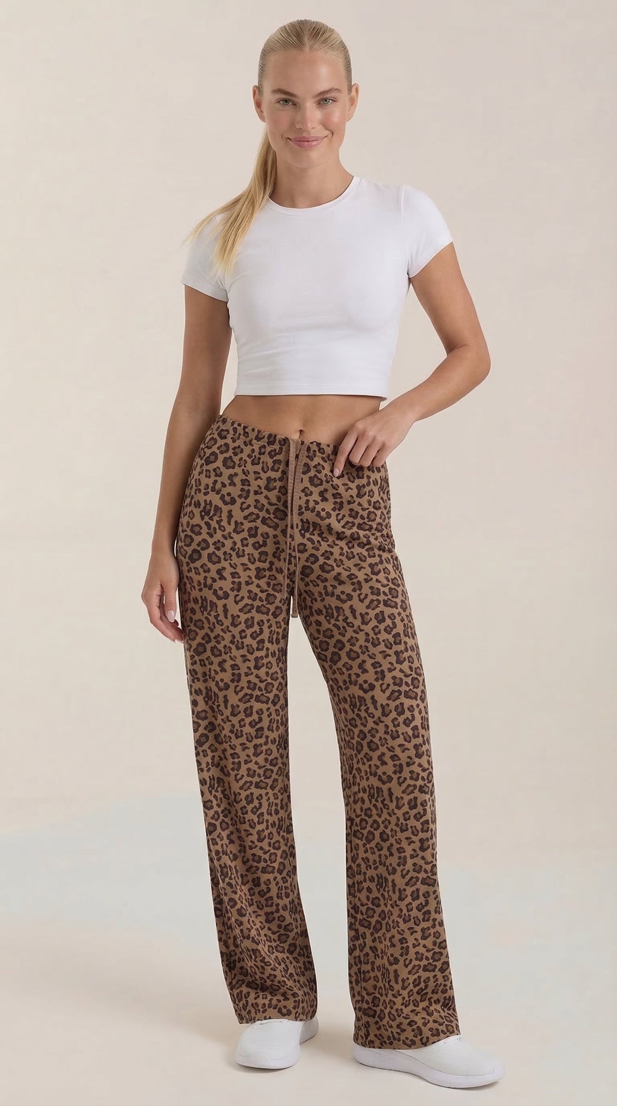 Cleo Pants - Leopard print