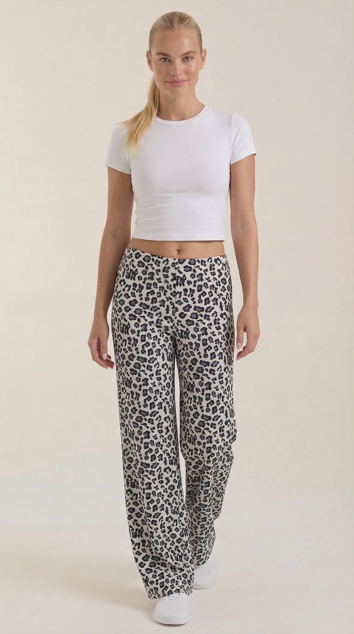 Cleo Pants - Leopard print