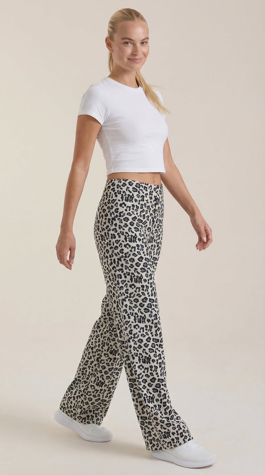 Cleo Pants - Leopard print