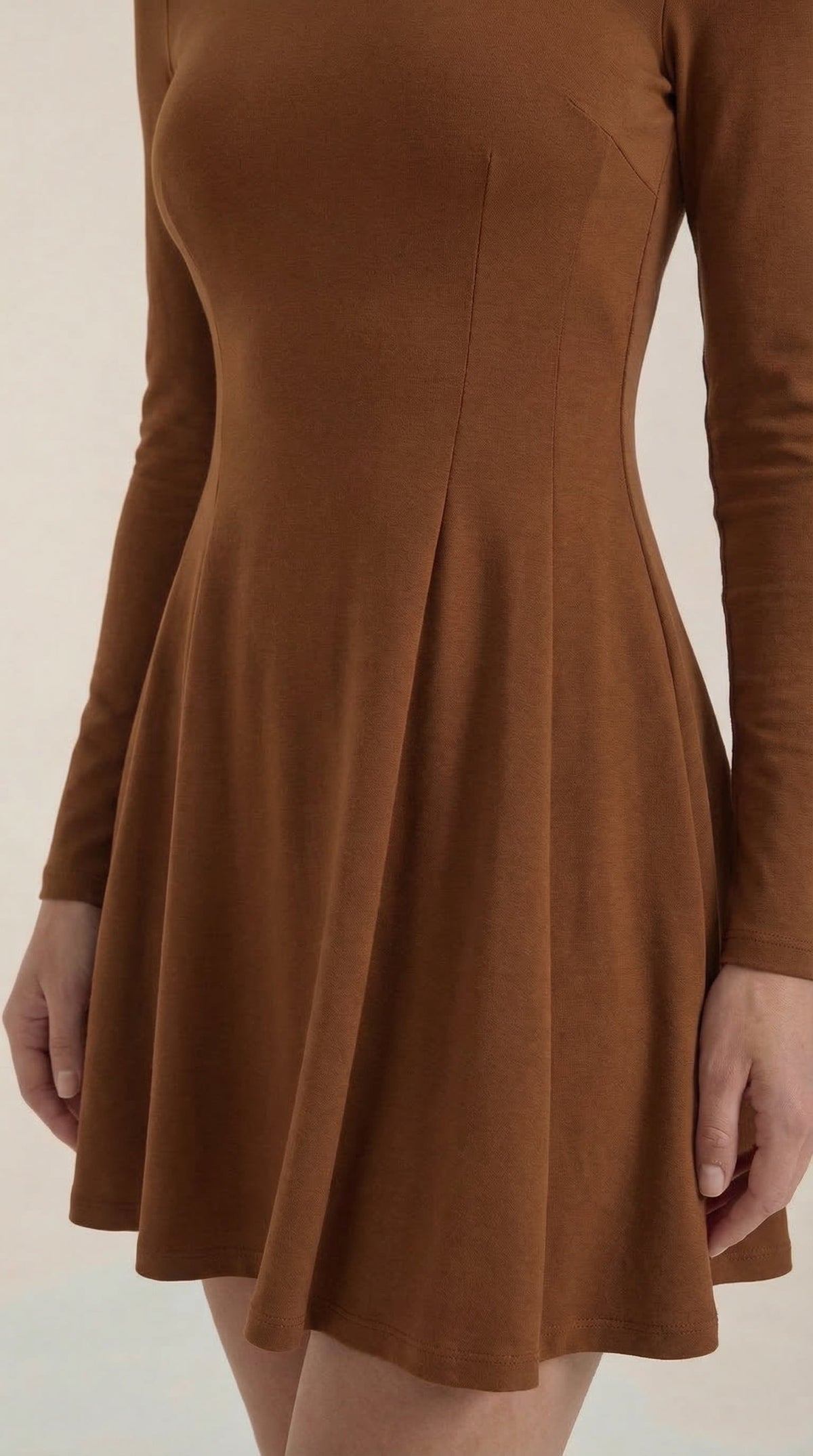 Ebony Long-Sleeve Mini Dress