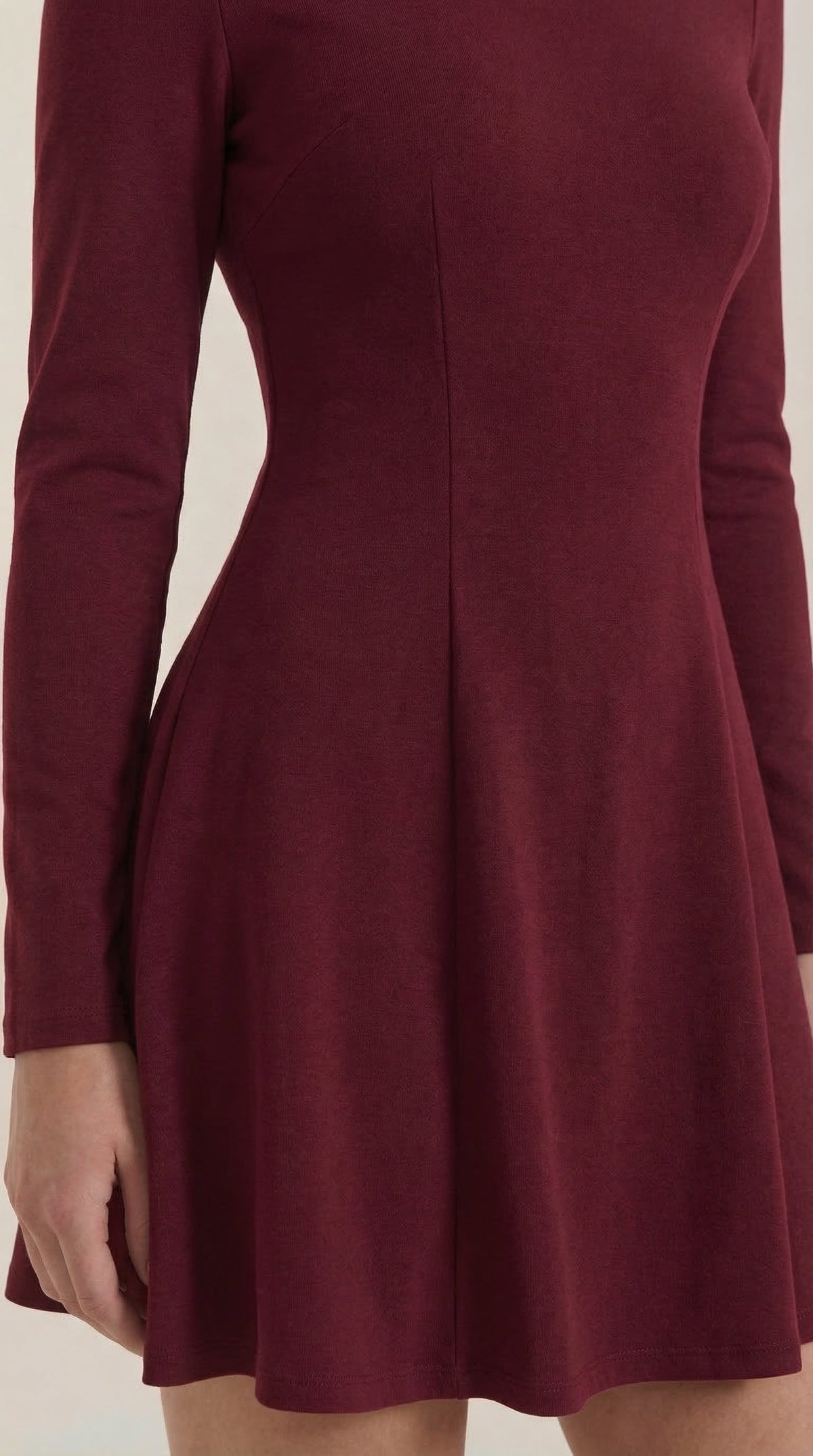 Ebony Long-Sleeve Mini Dress