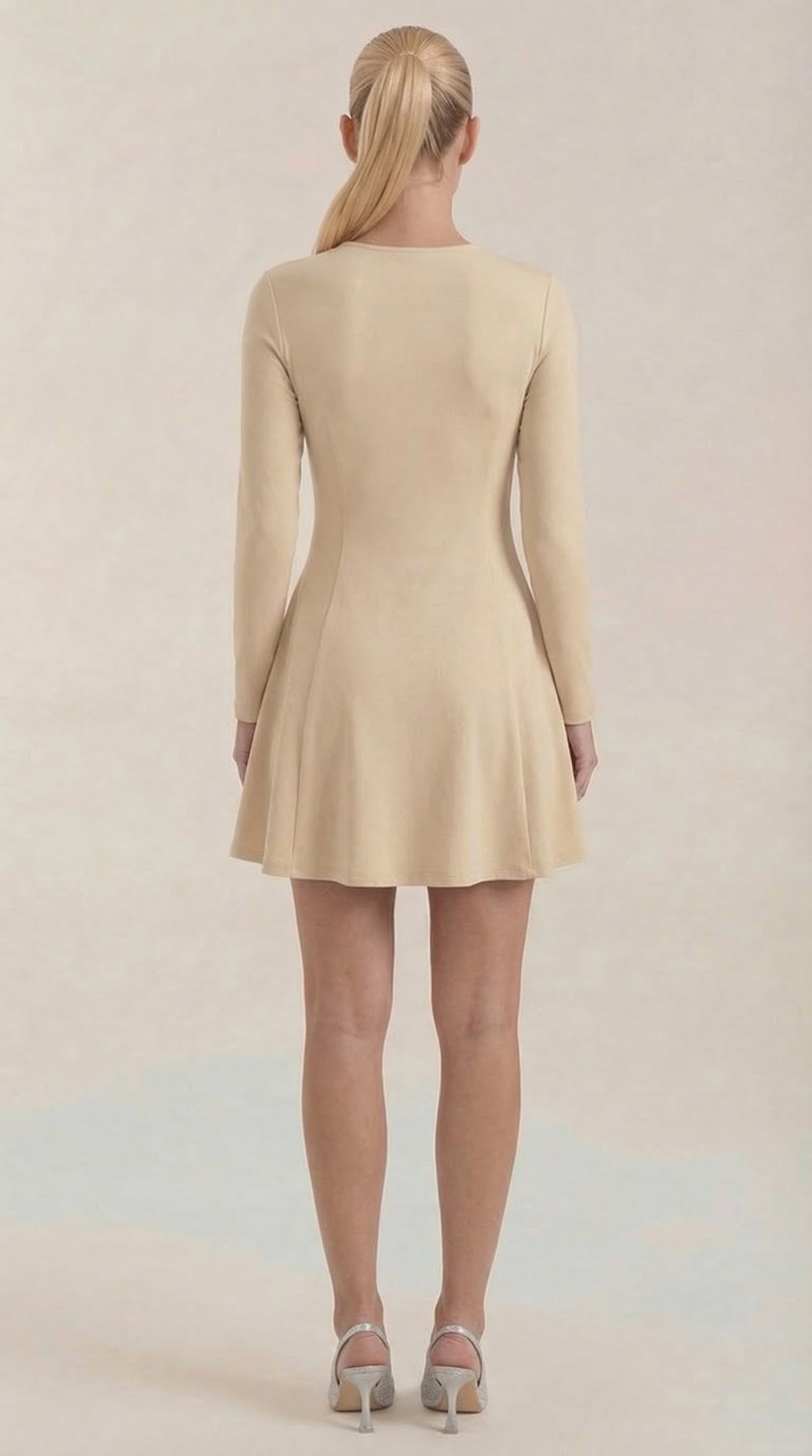 Ebony Long-Sleeve Mini Dress
