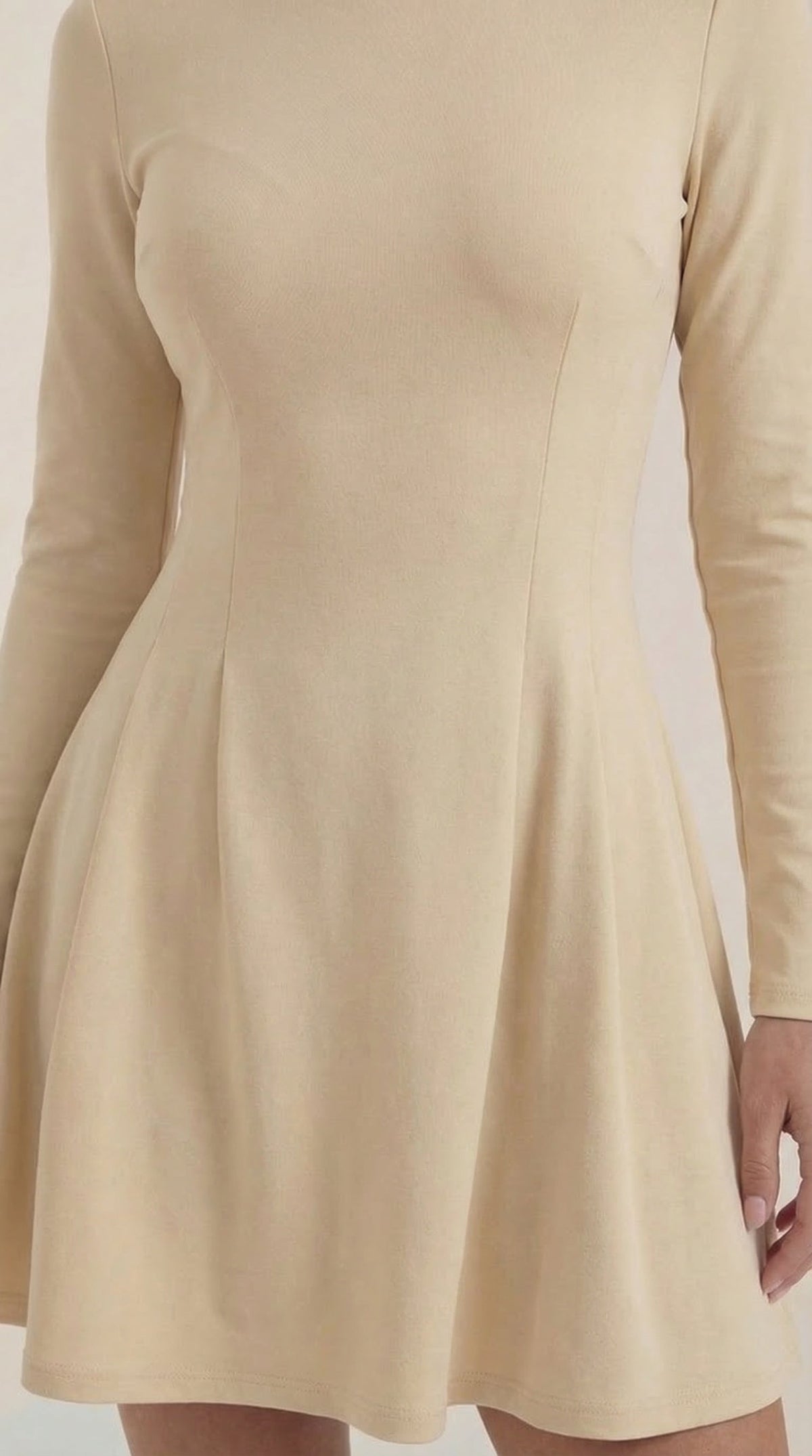 Ebony Long-Sleeve Mini Dress