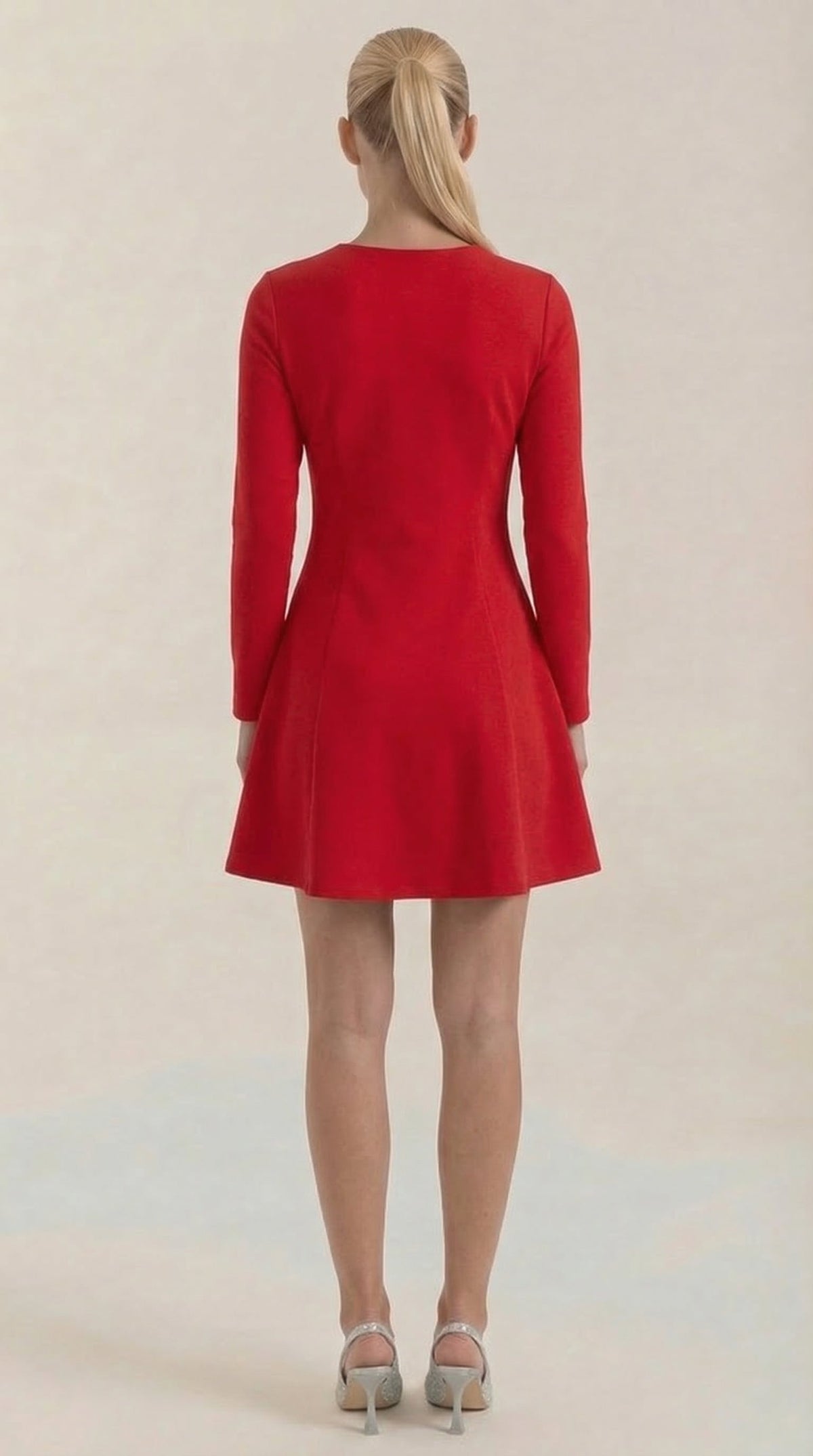 Ebony Long-Sleeve Mini Dress
