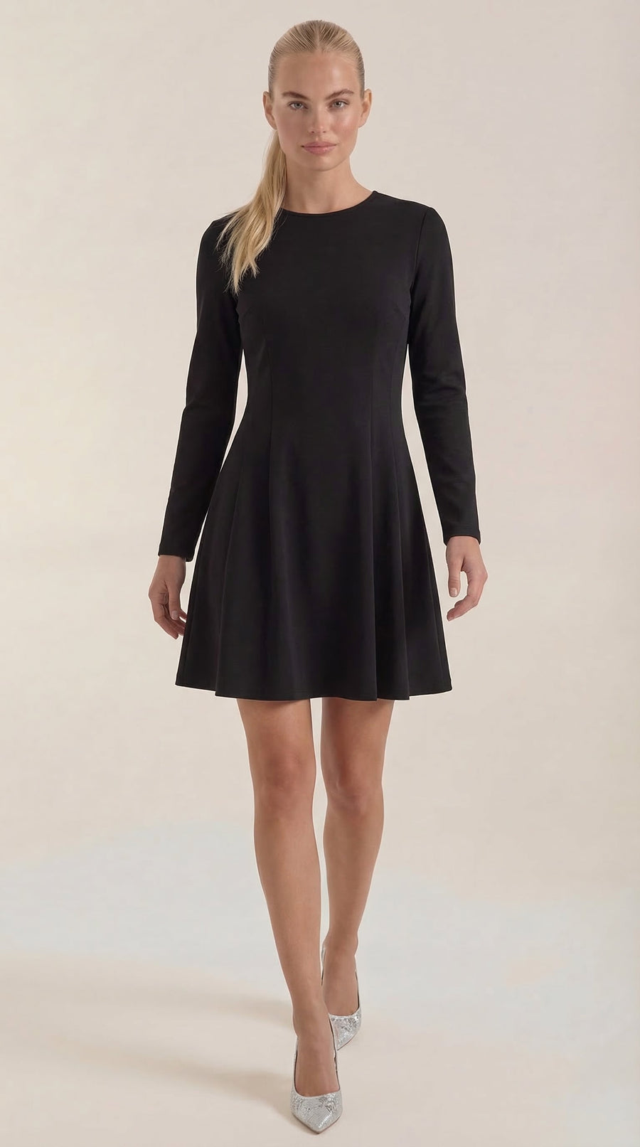 Ebony Long-Sleeve Mini Dress