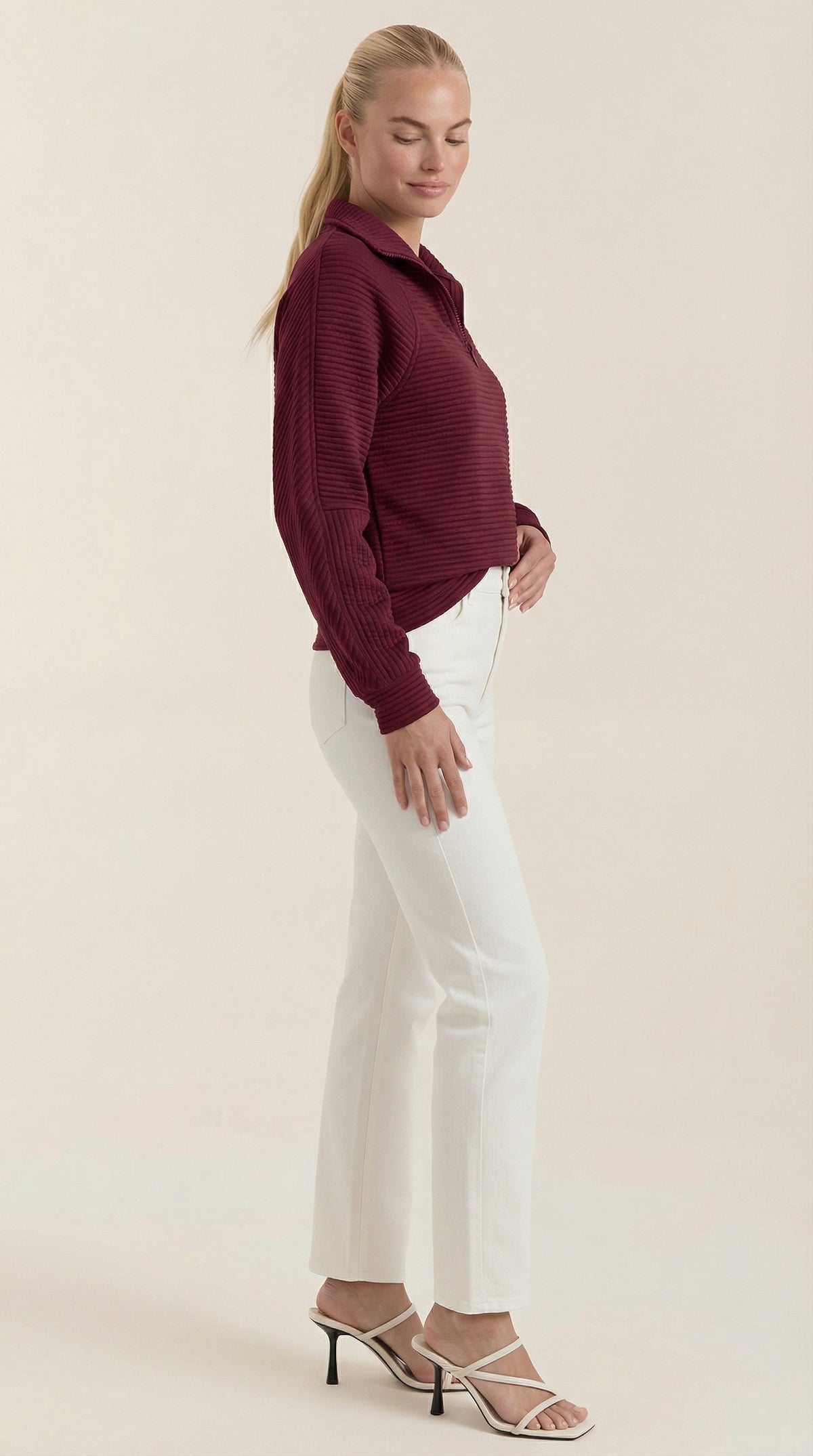 Melinda Polo Half-Zip Pullover