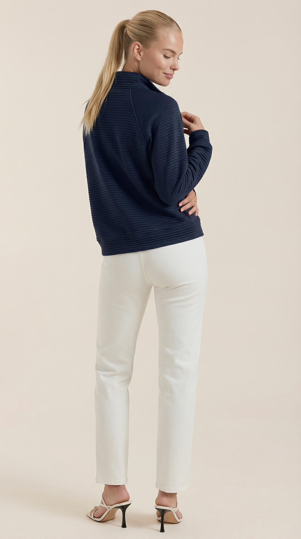 Melinda Polo Half-Zip Pullover