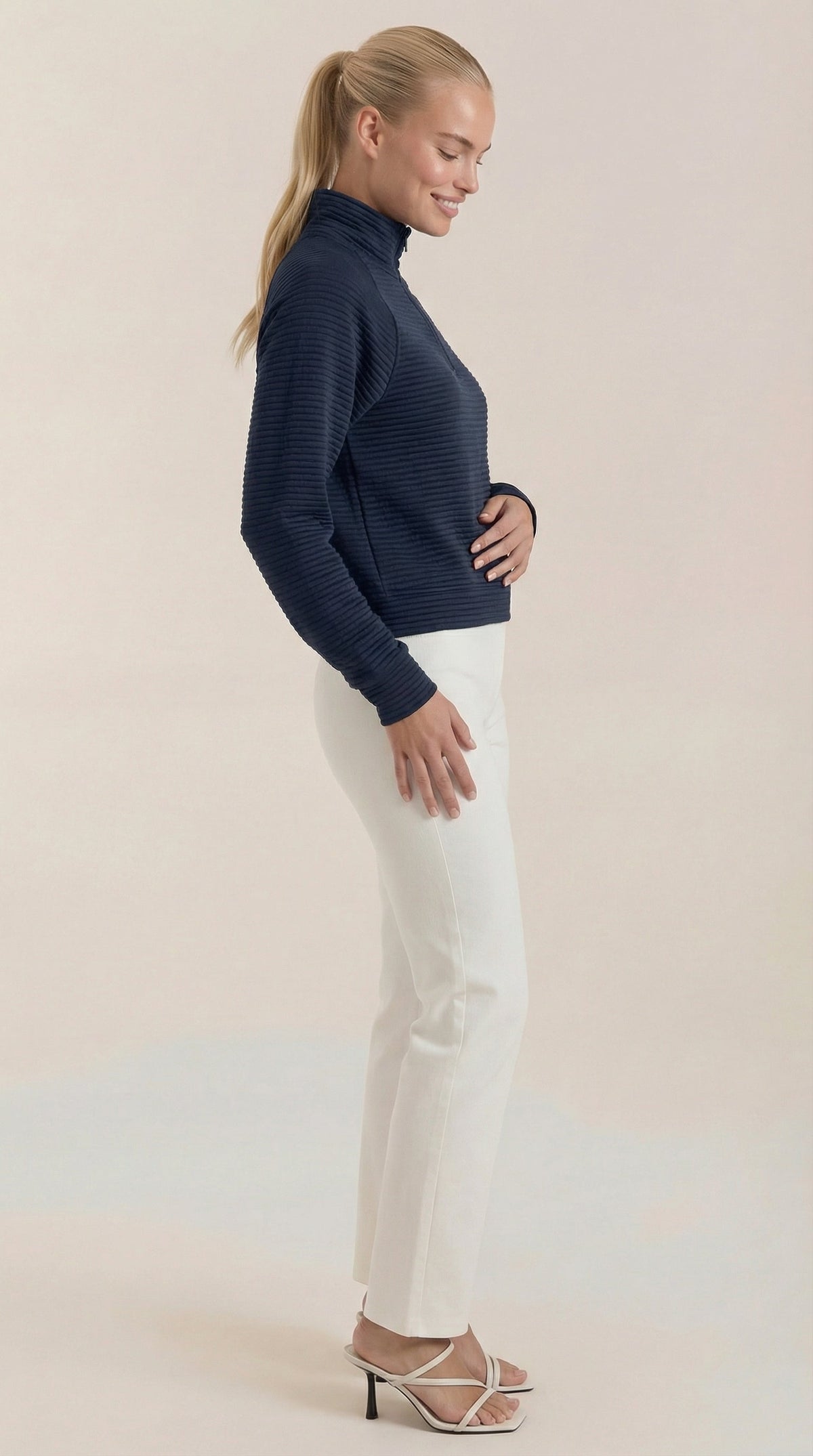 Melinda Polo Half-Zip Pullover