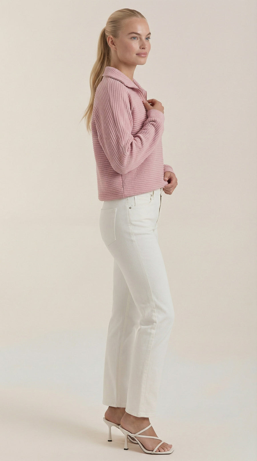 Melinda Polo Half-Zip Pullover