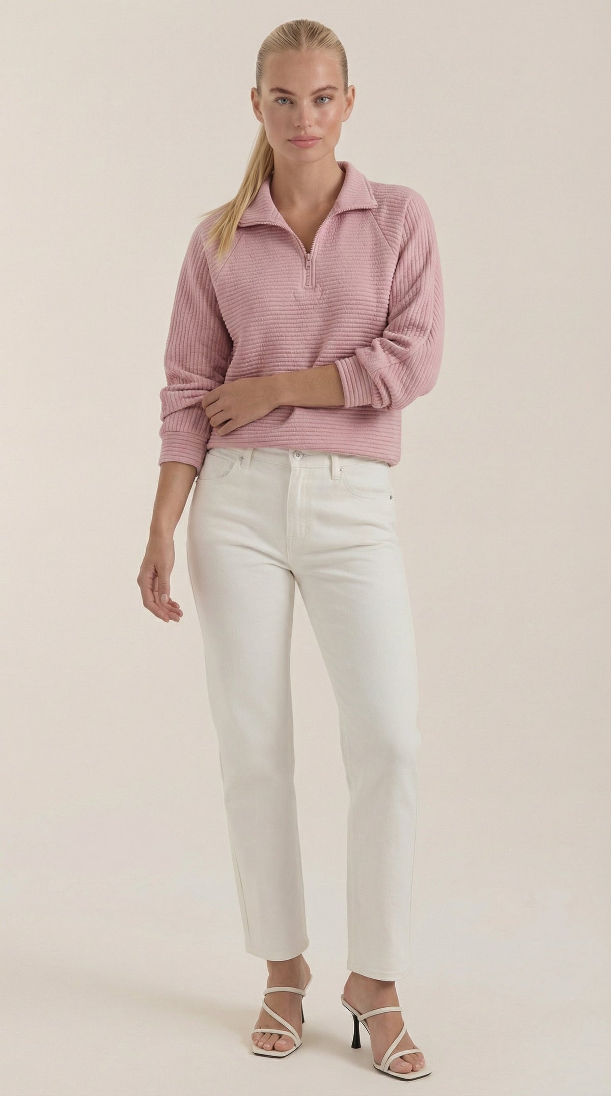 Melinda Polo Half-Zip Pullover